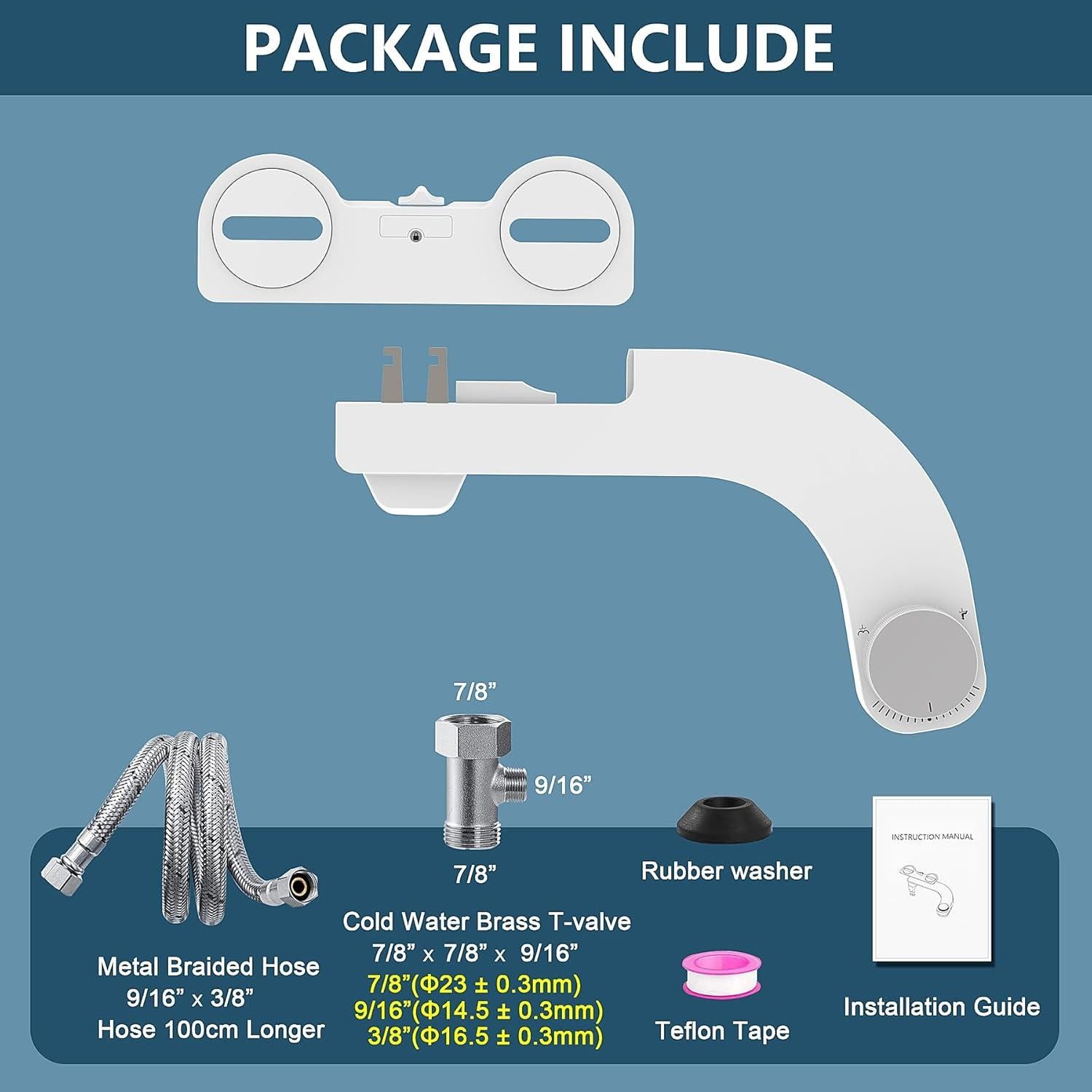 Bidet Izquierdo GALLOP Ultra Delgado con Doble Boquilla Cromo