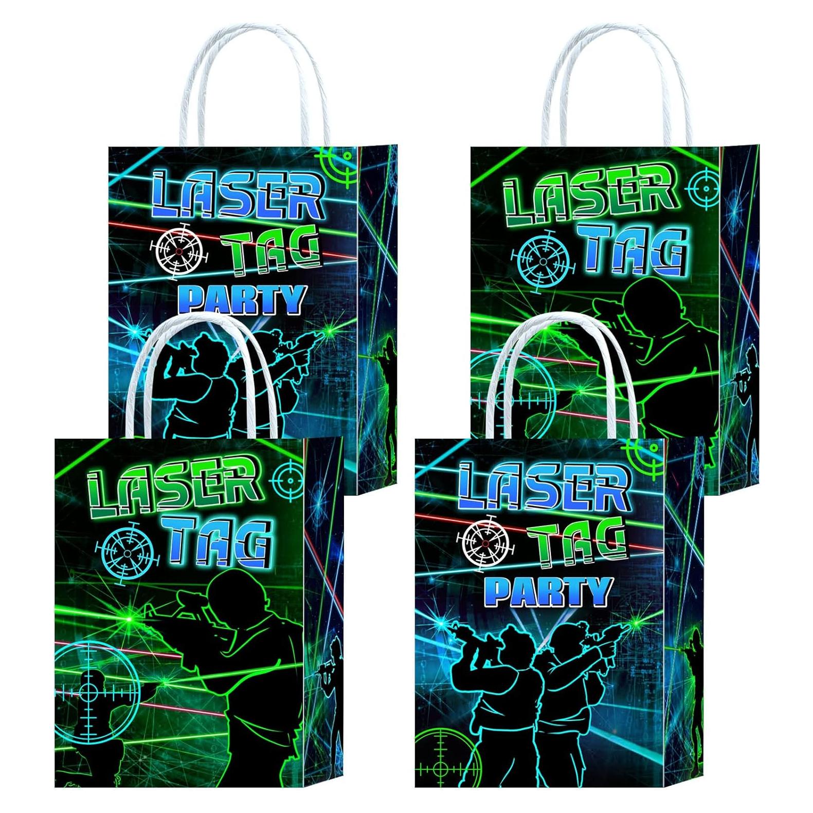 Bolsas de Regalo Tyndallrays 16 Piezas Laser Tag 21x15x8 cm