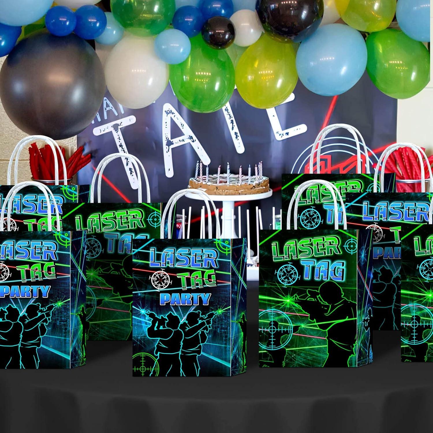 Bolsas de Regalo Tyndallrays 16 Piezas Laser Tag 21x15x8 cm