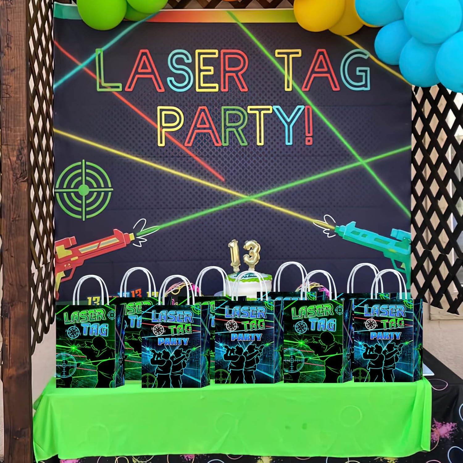 Bolsas de Regalo Tyndallrays 16 Piezas Laser Tag 21x15x8 cm