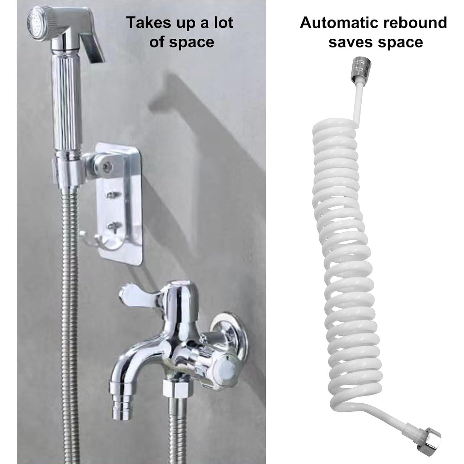 Manguera de Bidet Flexible Coufce 3m PU Blanca Accesorio Baño