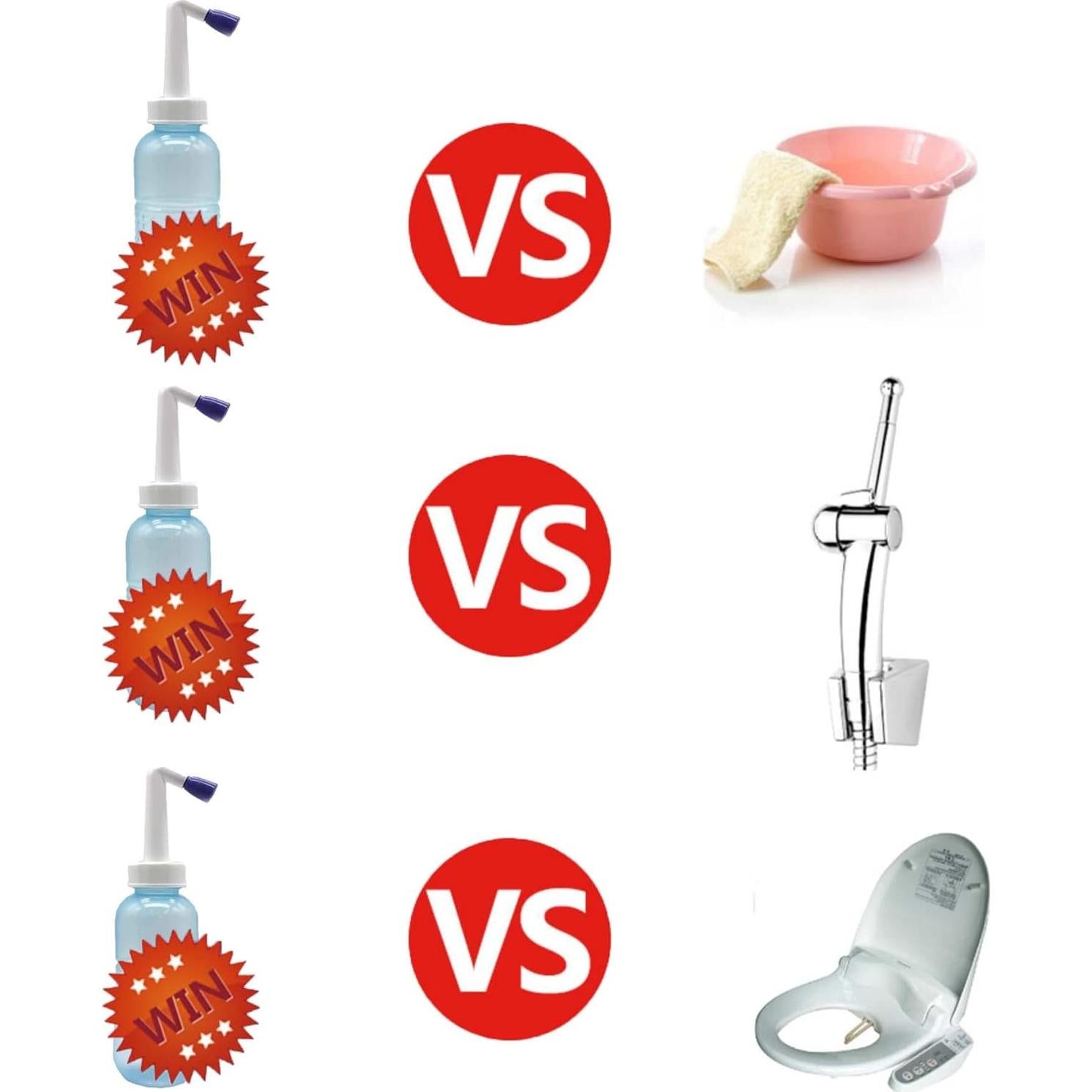 Limpiador de Higiene Personal Portátil Botella Bidet 450 ml