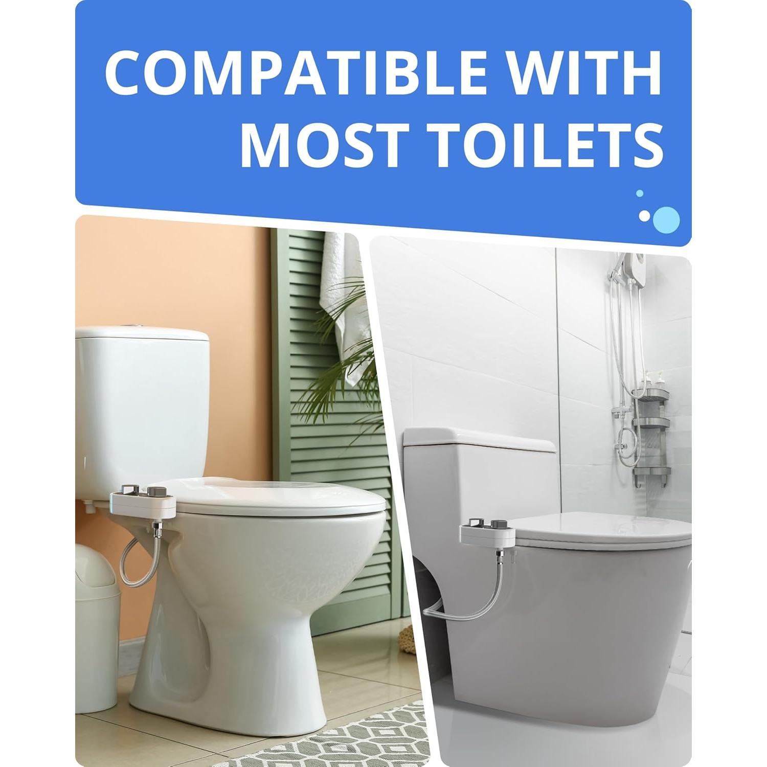 Accesorio de Bidet Clear Rear - Doble Boquilla Autolimpiante