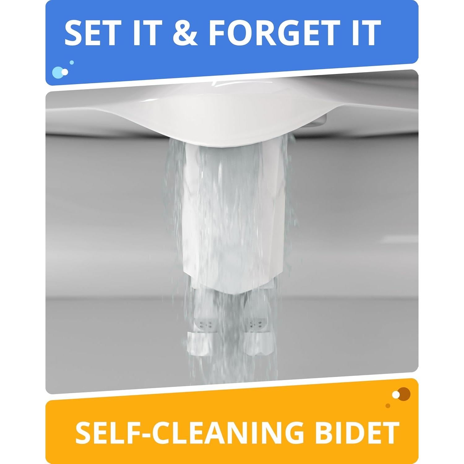 Accesorio de Bidet Clear Rear - Doble Boquilla Autolimpiante