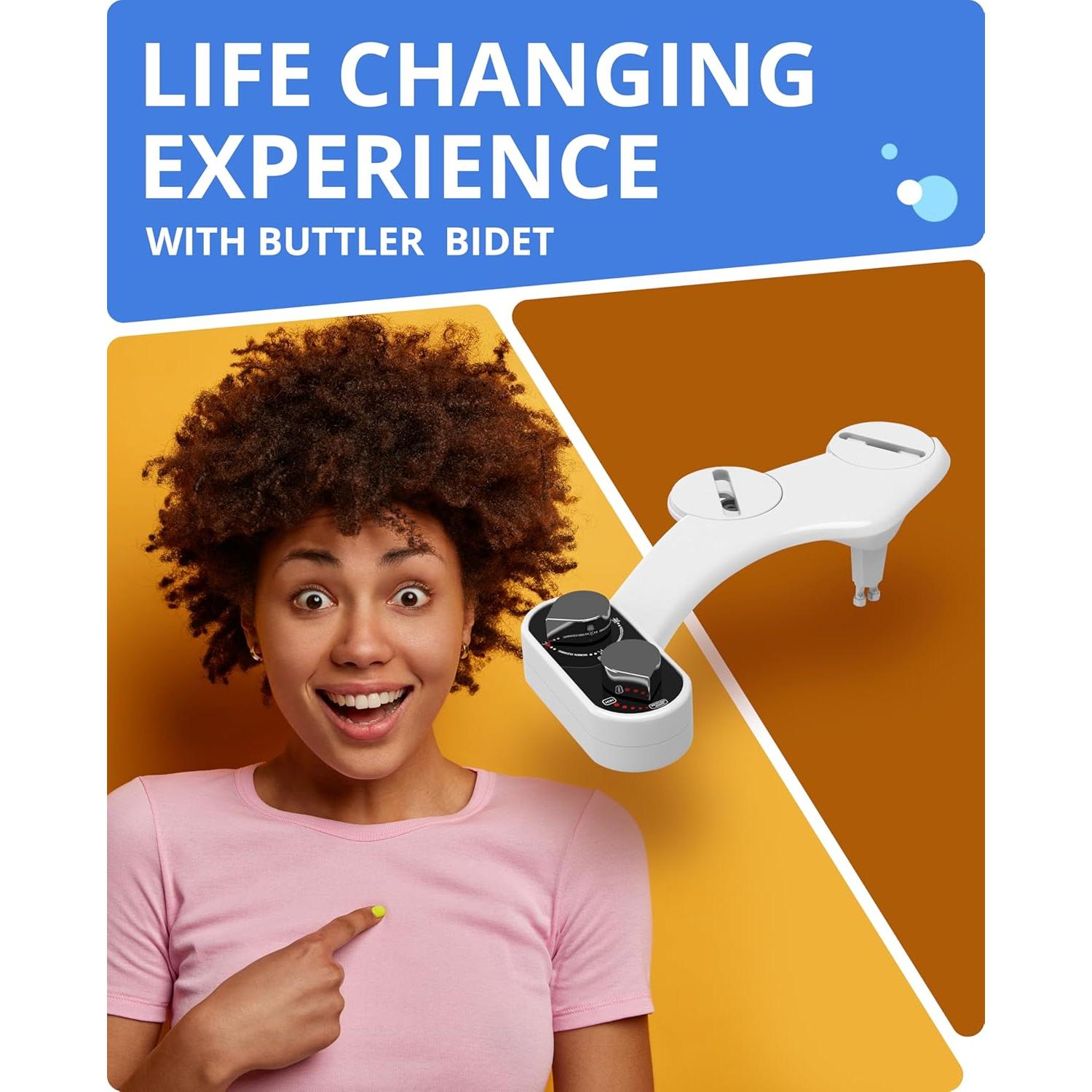 Accesorio de Bidet Clear Rear - Doble Boquilla Autolimpiante