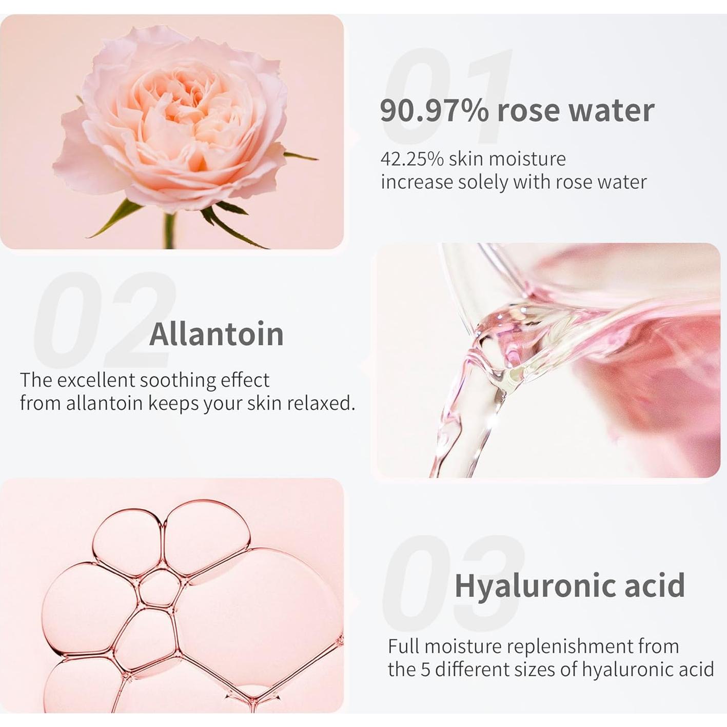 Tónico Vegano Mamonde Agua de Rosa 250ml Hidratante