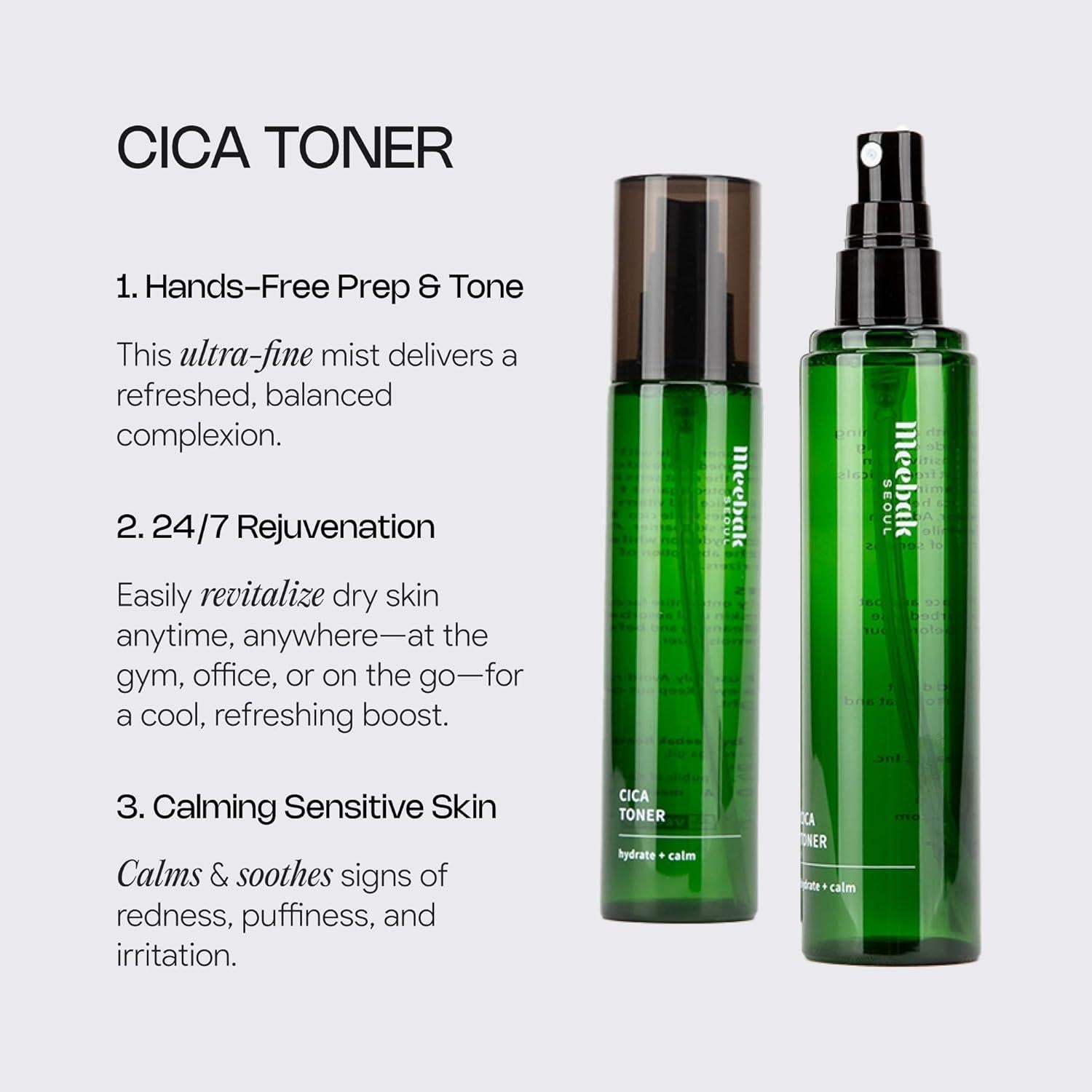 Meebak CICA Toner Spray 113ml Bruma Facial Coreana