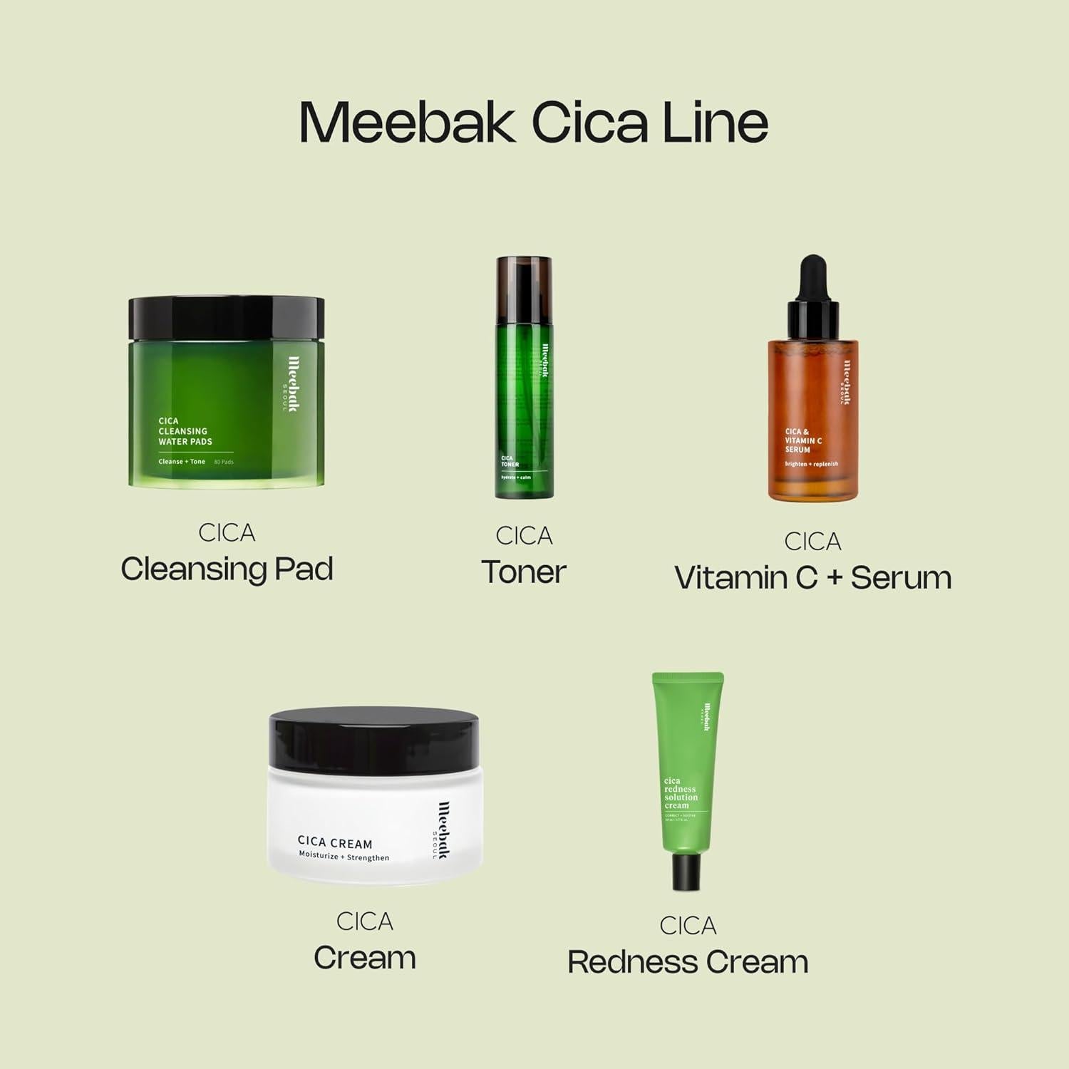 Meebak CICA Toner Spray 113ml Bruma Facial Coreana