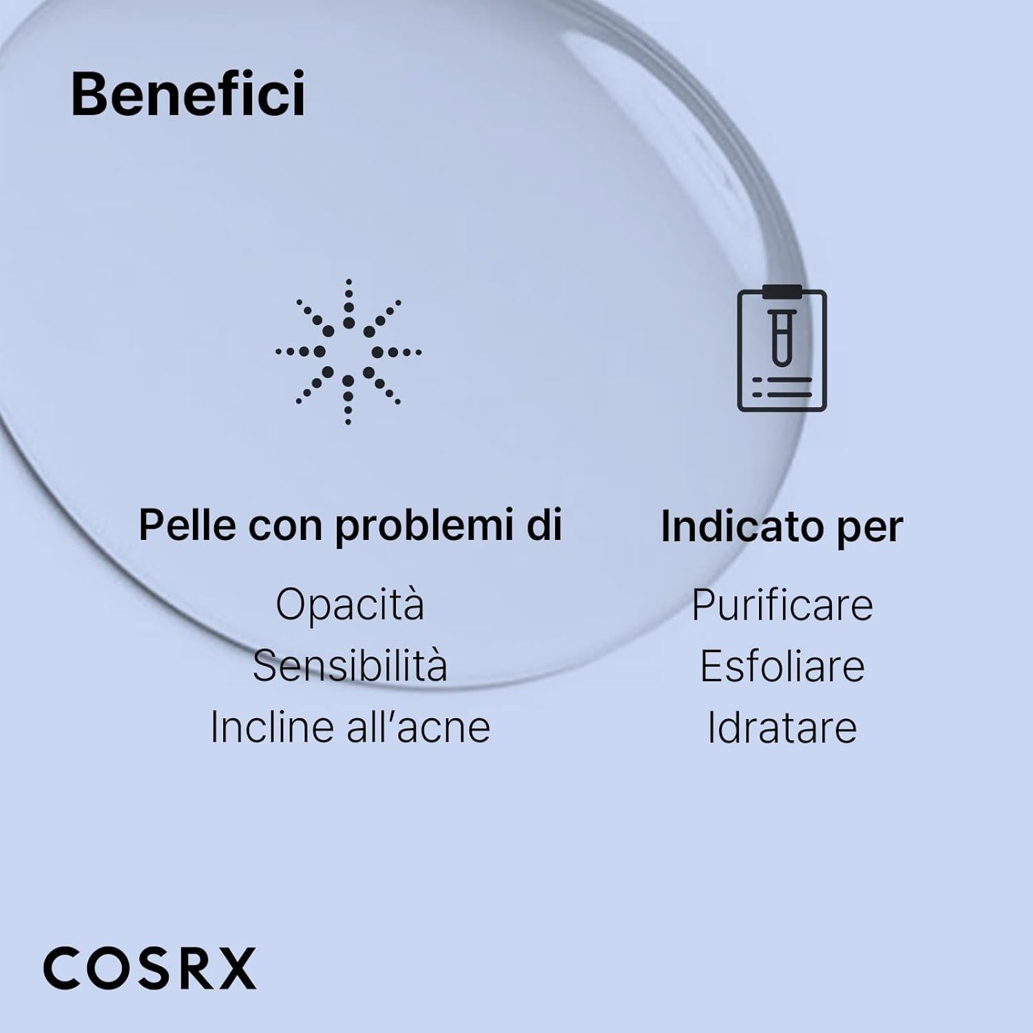 COSRX Toner Exfoliante AHA/BHA 150ml Cuidado Facial Coreano