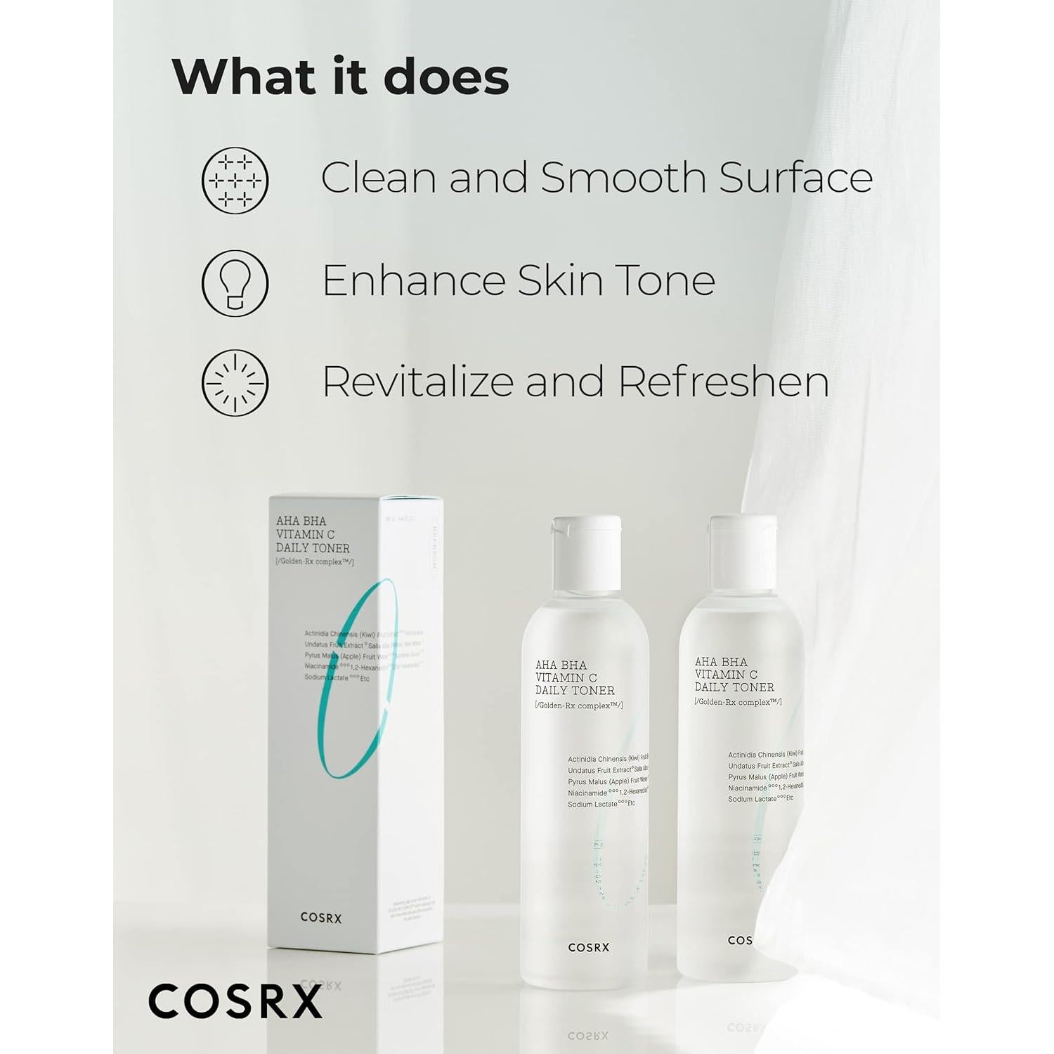 Tónico Exfoliante COSRX AHA BHA Vitamina C 150ml