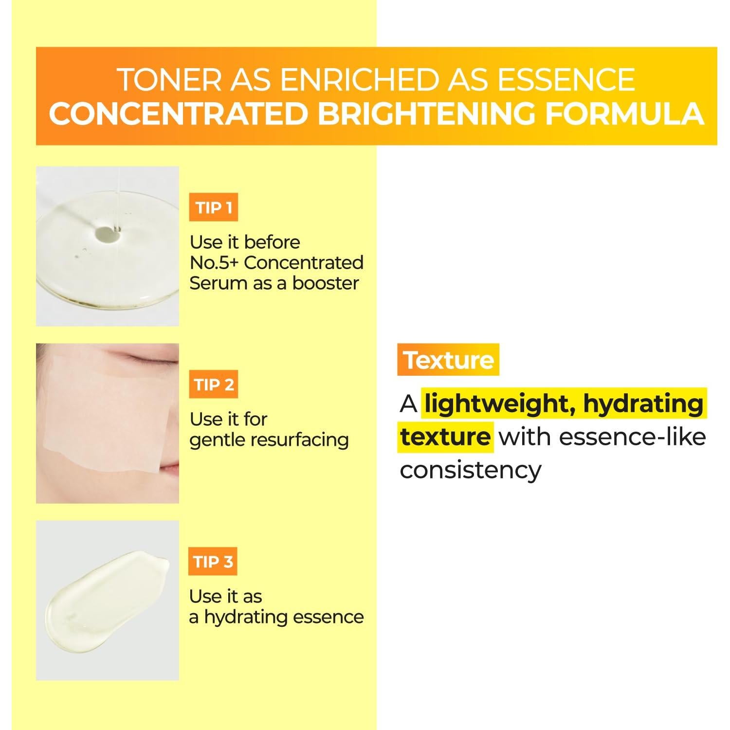 Tónico Esencial Numbuzin No.5 200ml - Mejora Tono Piel