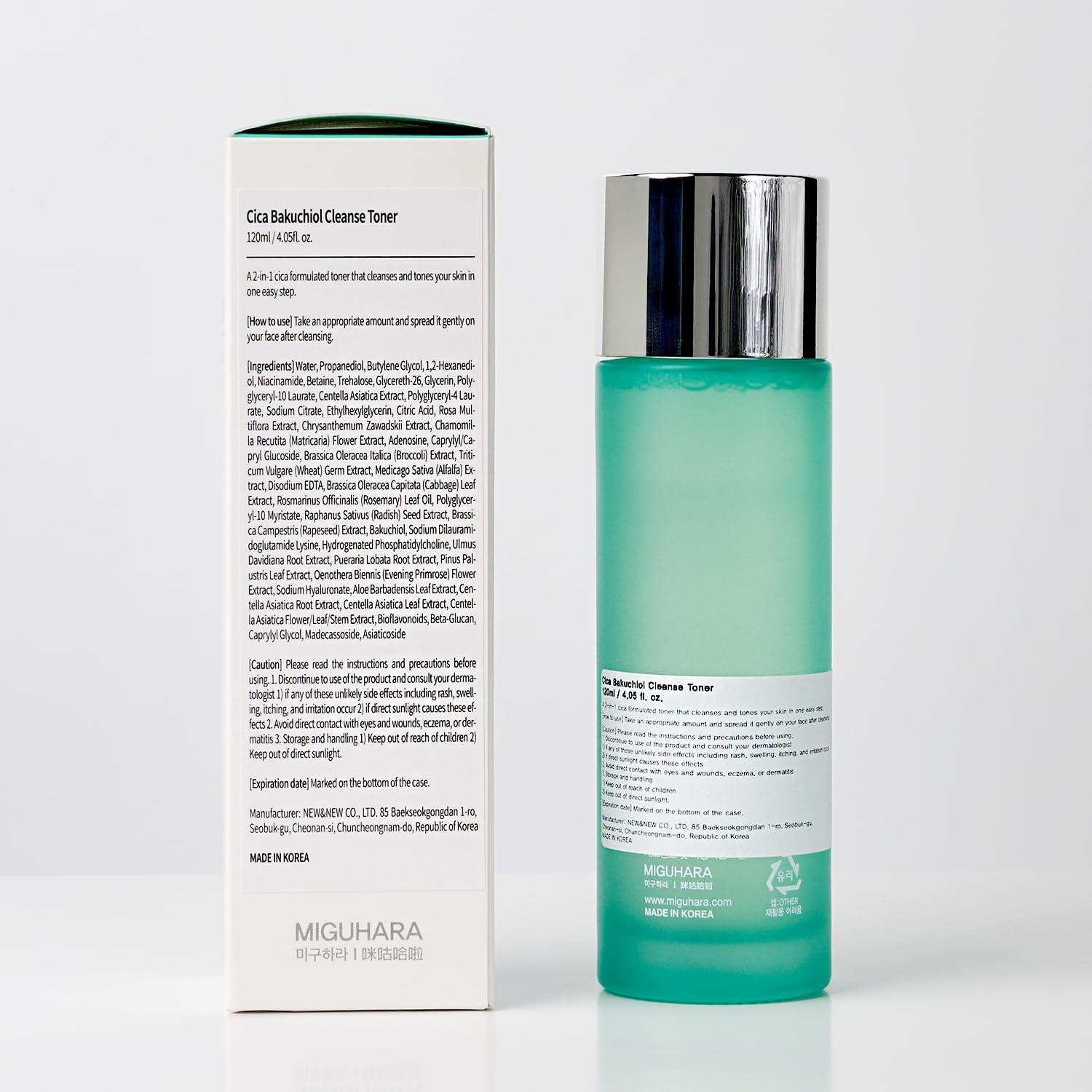 Tónico Limpiador CICA Bakuchiol New&New 120ml Piel Sensible