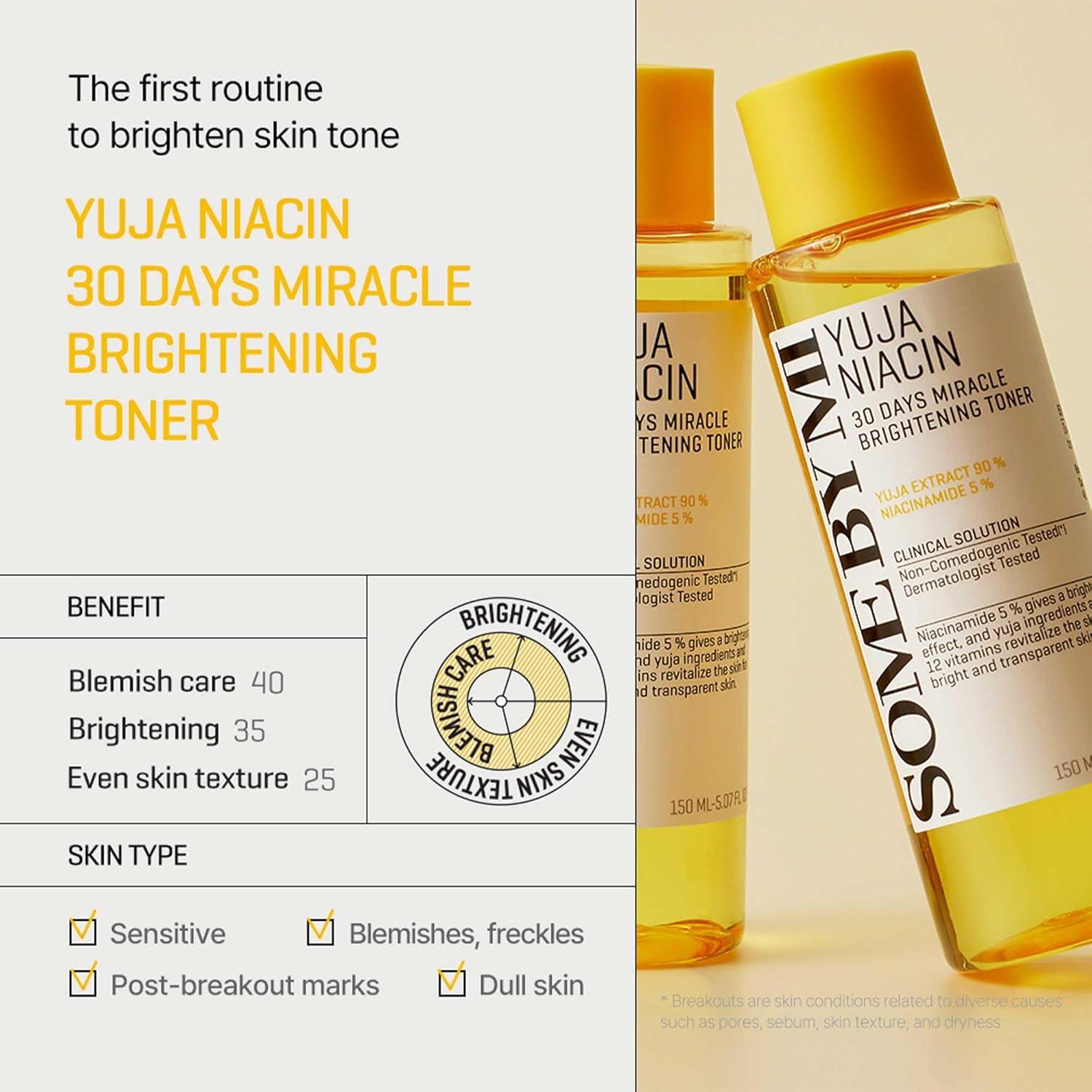 Toner Facial Iluminador SOME BY MI Yuja Niacin 150ml