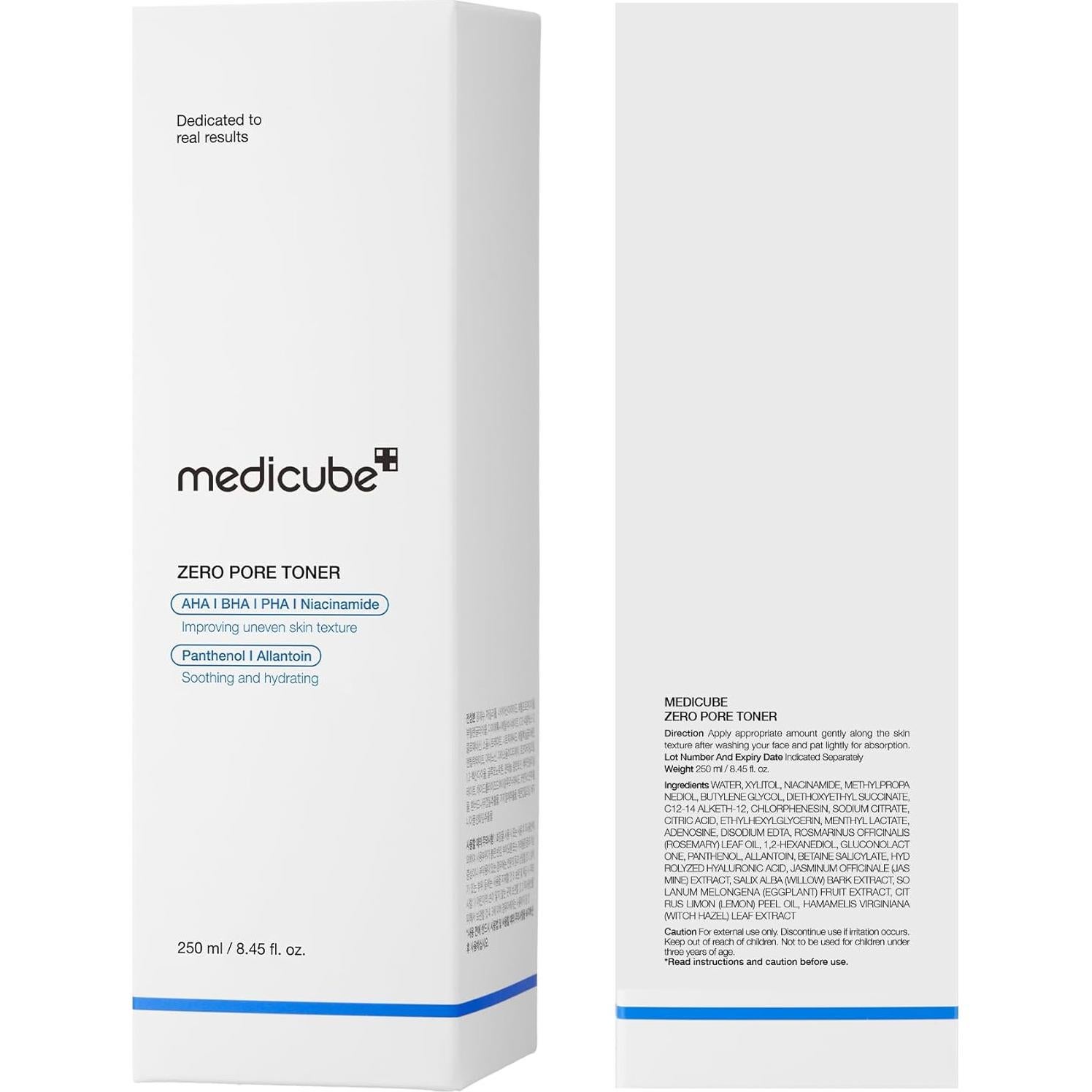 Tónico Exfoliante Hidratante Medicube Zero Pore 250 ml