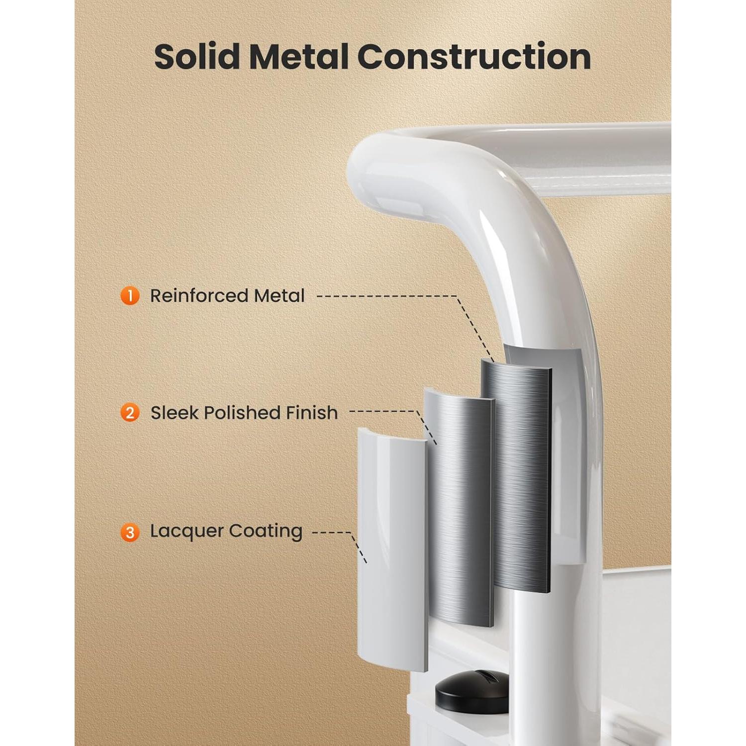 Carro de Utilidad Rodante Pipishell 3 Niveles Blanco