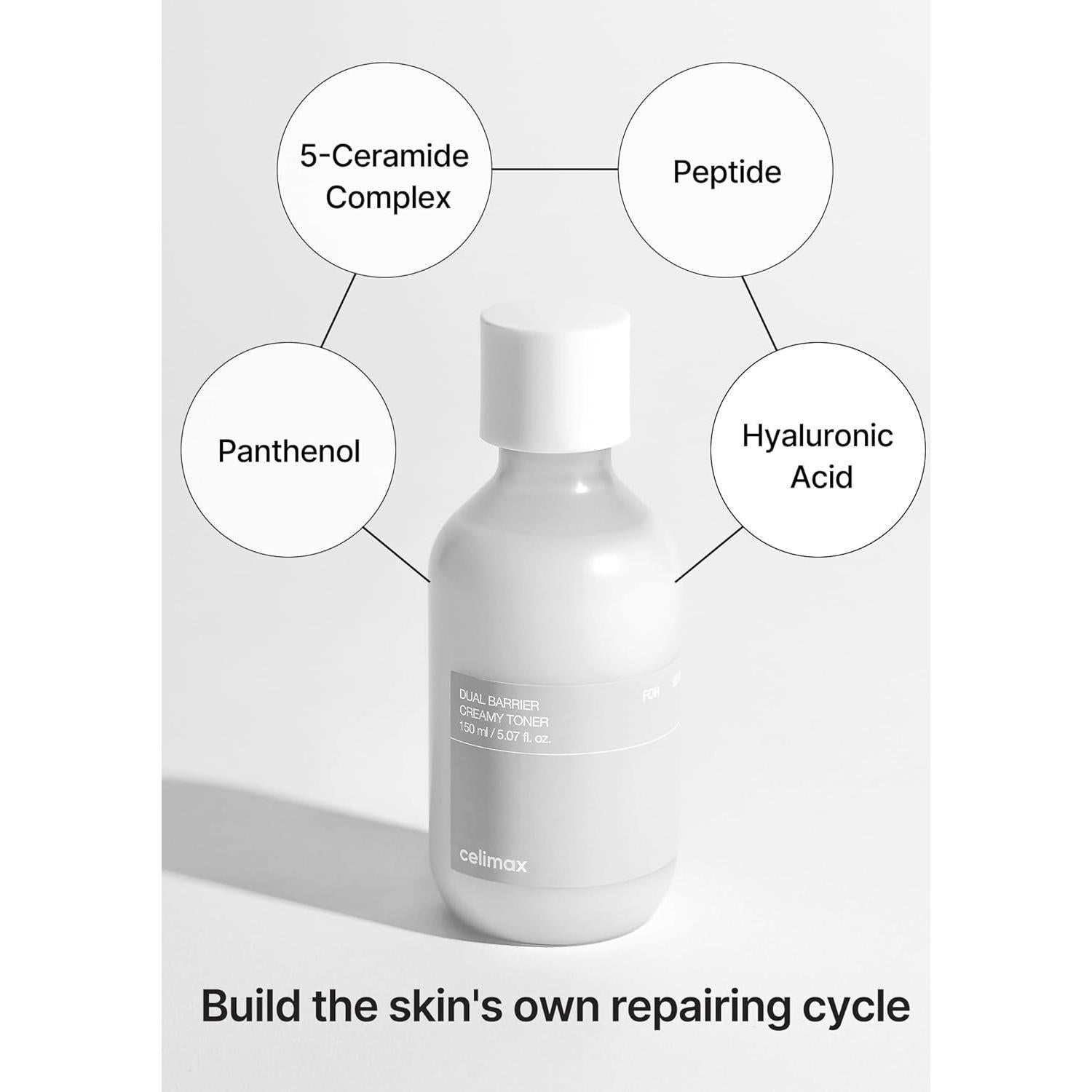 Tónico Crema Doble Barrera Celimax 150ml con Ceramidas