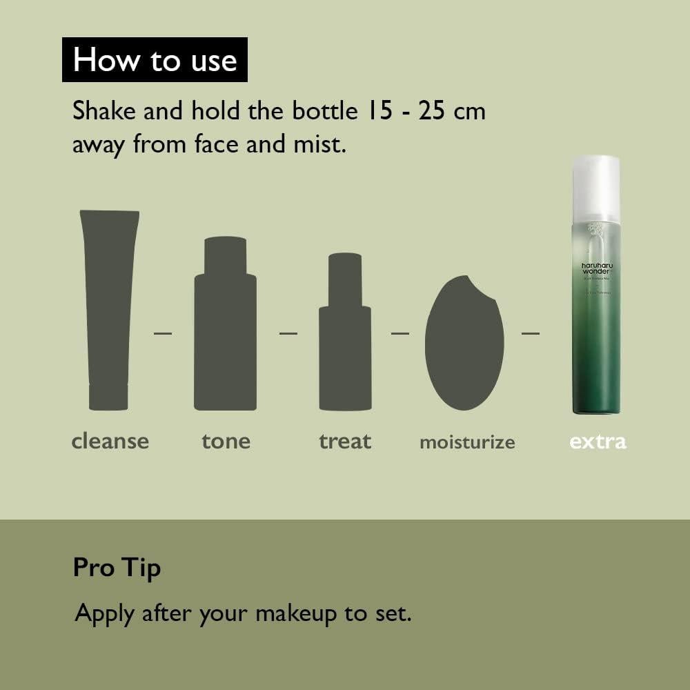 Haruharu Wonder Mist Hidratante 150 ml - Bambú Negro