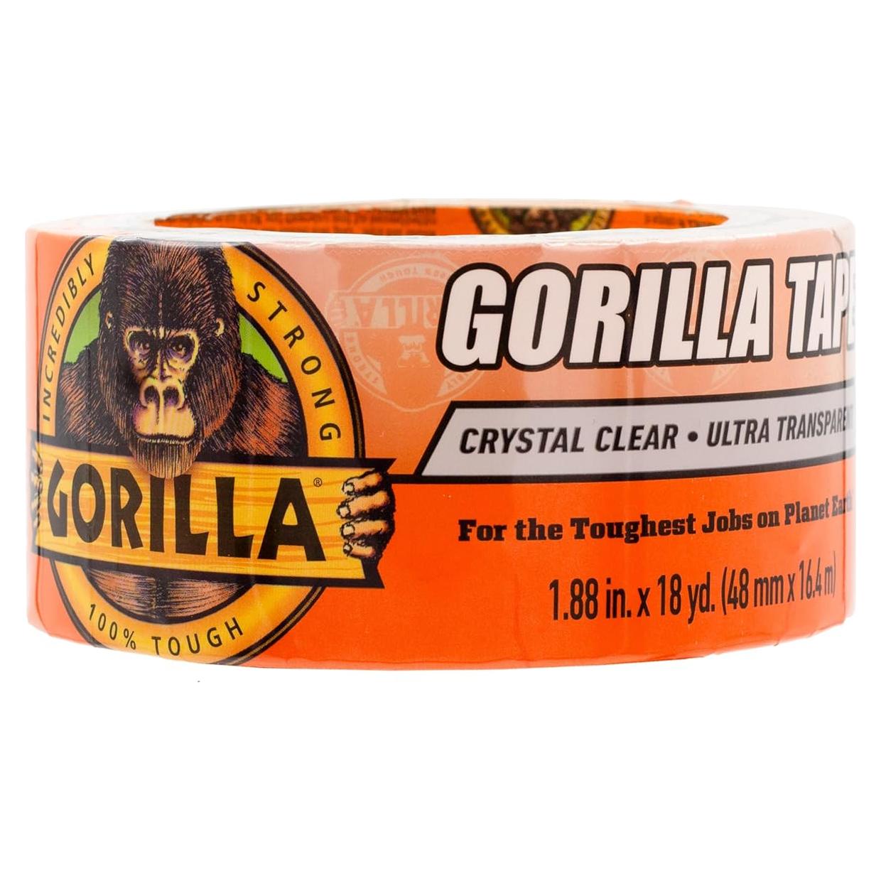 Cinta Ducto Transparente Gorilla 4,78 cm x 16,46 m Resistente