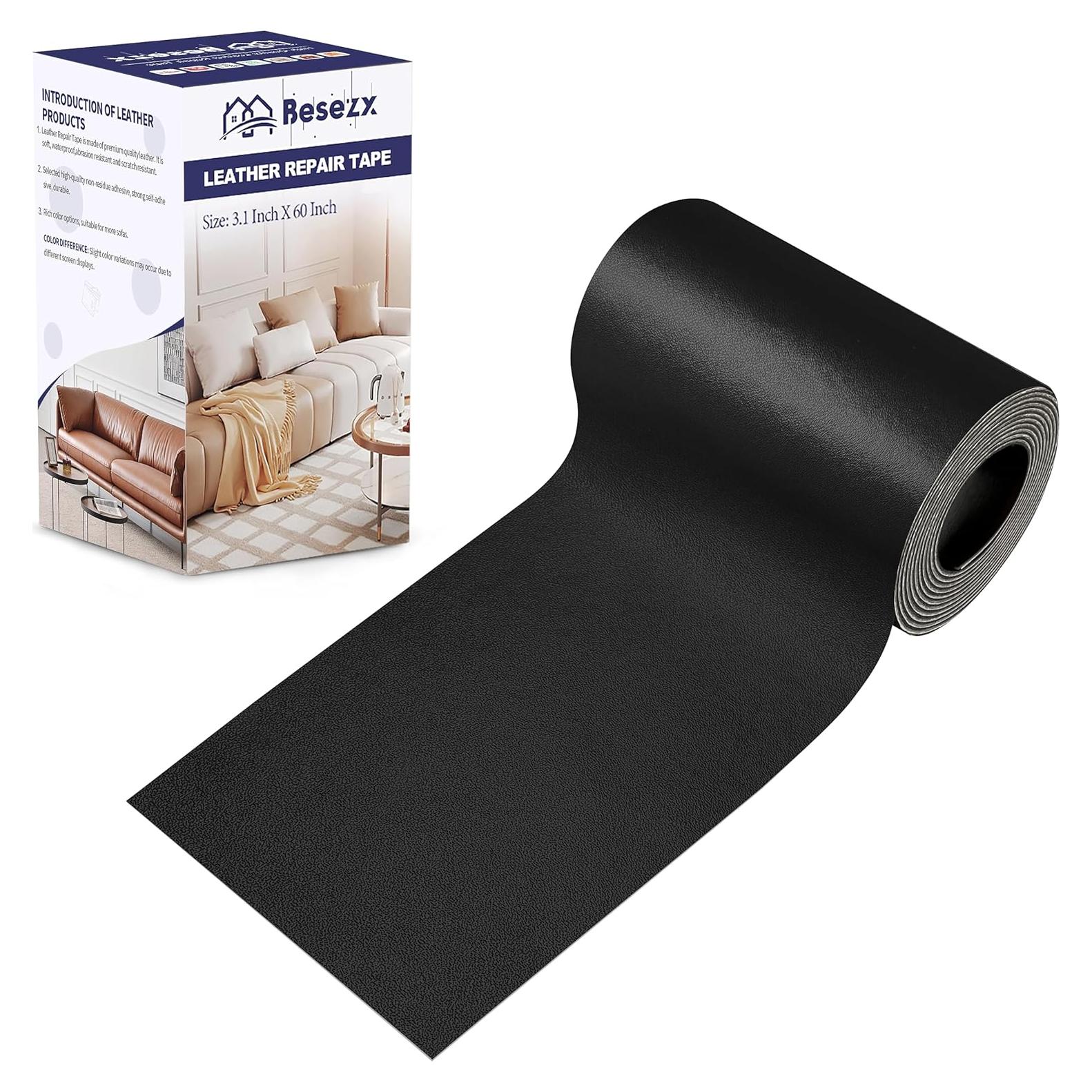 Cinta de Reparación de Cuero Besezx 7,87x152,4 cm Negra