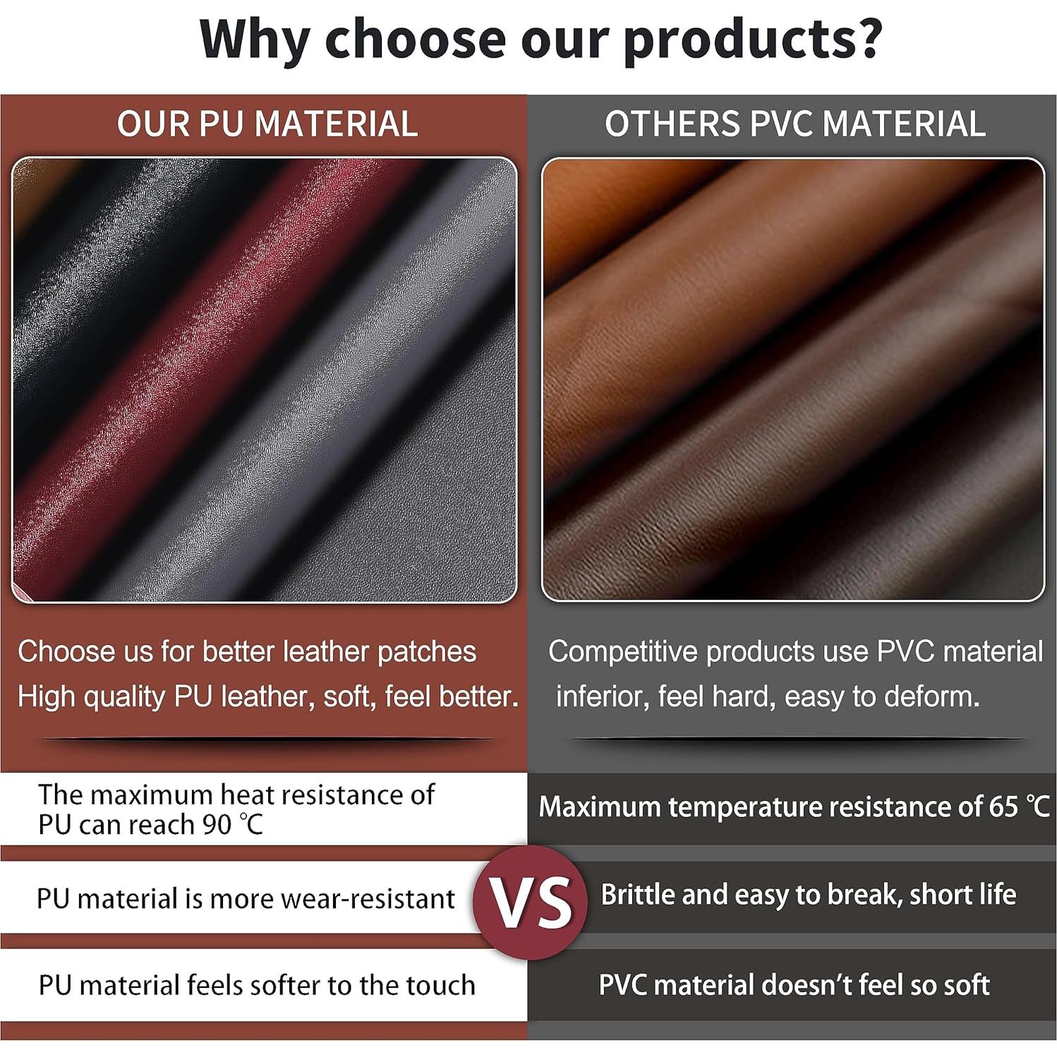 Cinta de Reparación de Cuero Besezx 7,87x152,4 cm Negra