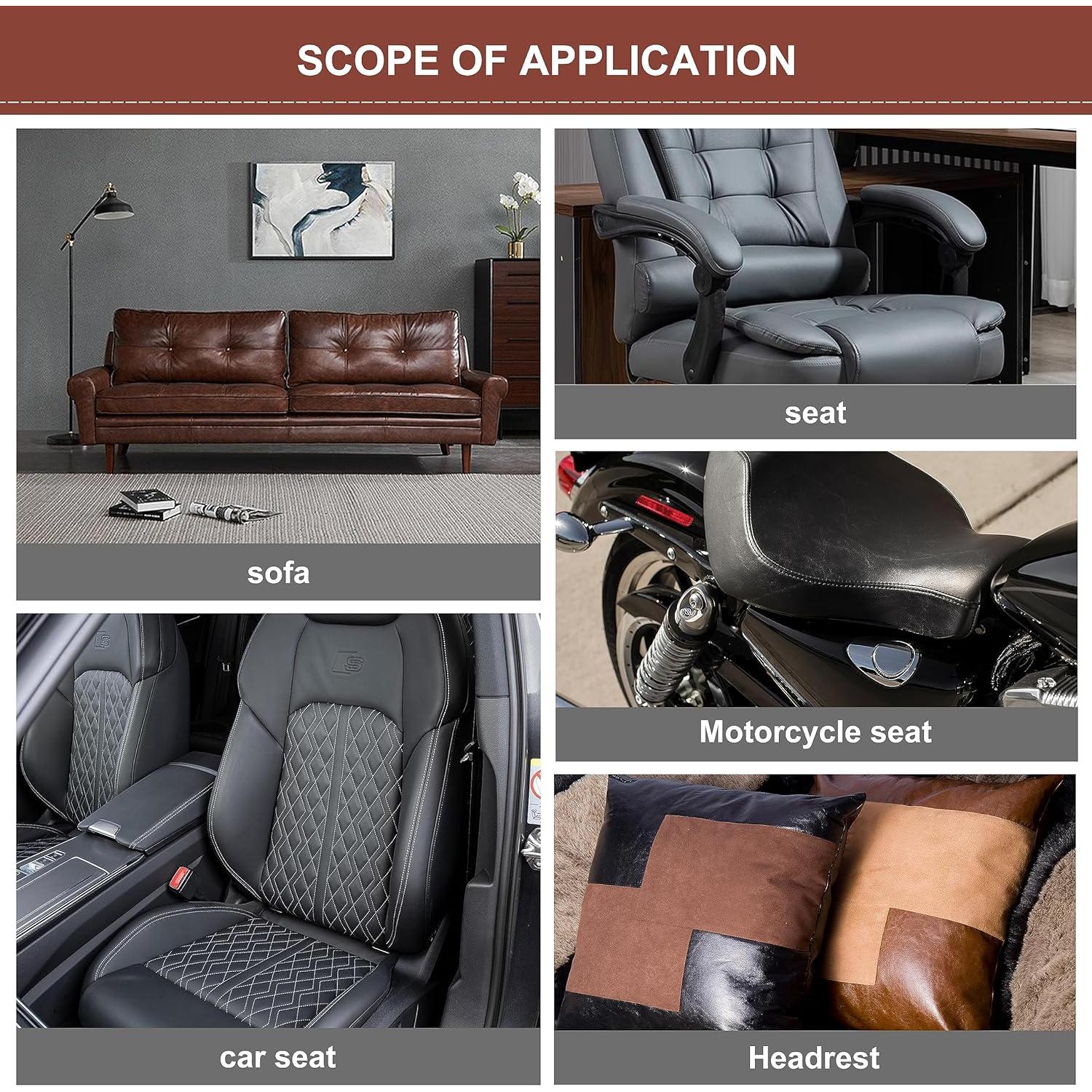 Cinta de Reparación de Cuero Besezx 7,87x152,4 cm Negra