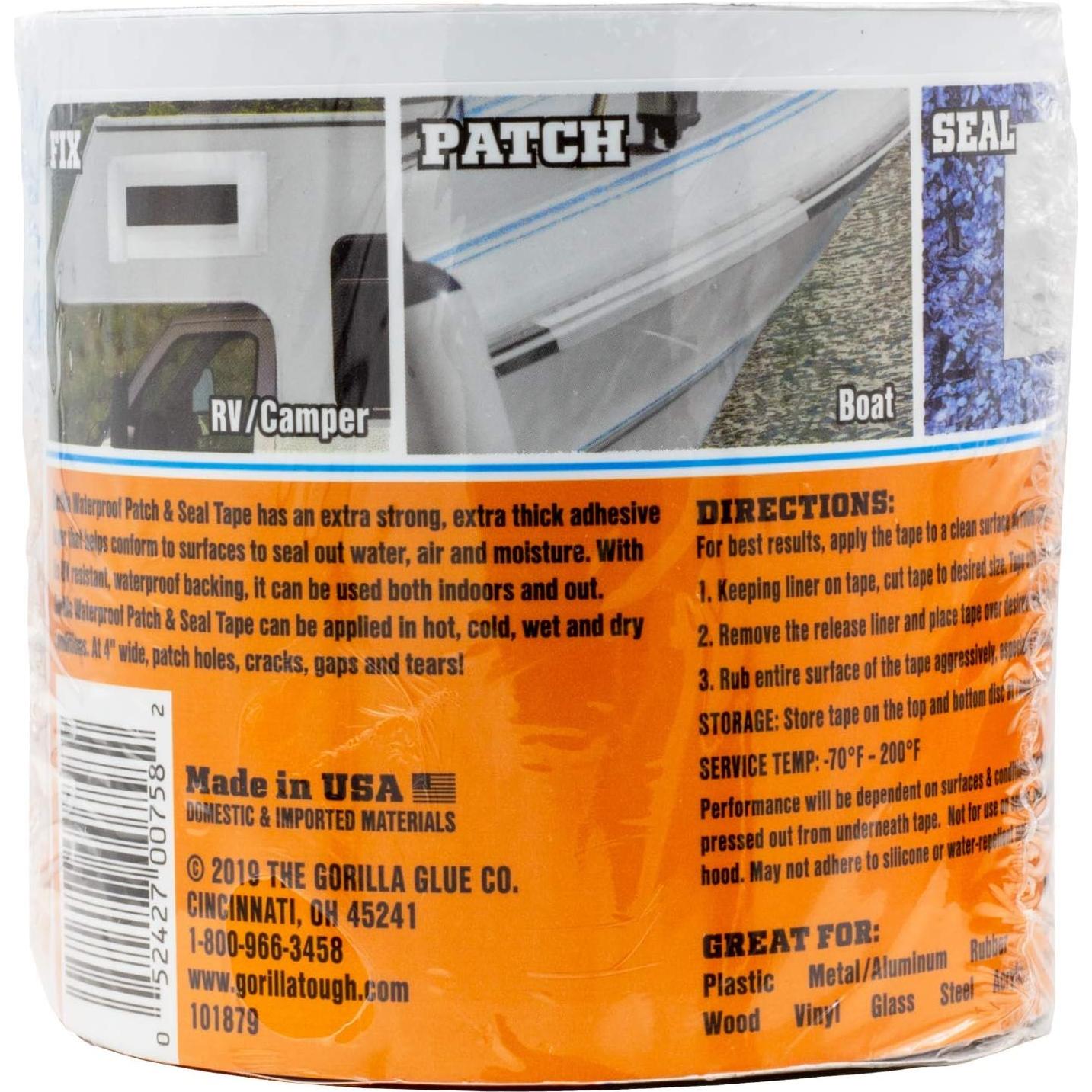 Cinta Impermeable Gorilla Patch & Seal 10 m Blanca