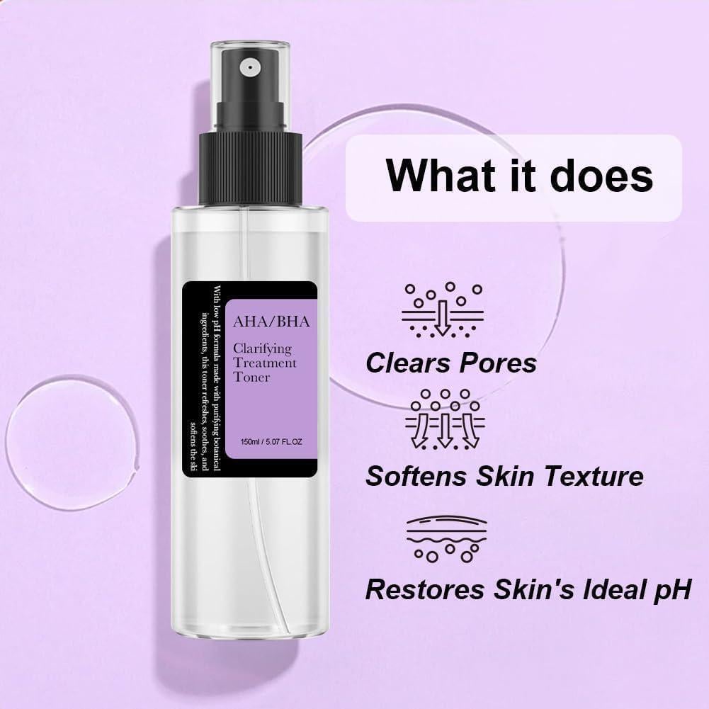 Tónico Exfoliante AHA/BHA COSMOO 150ml para Todo Tipo de Piel