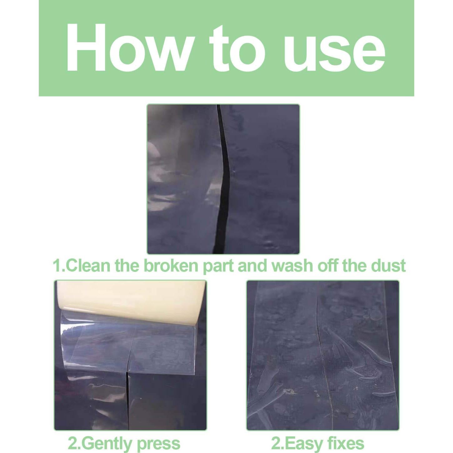 Cinta de Reparación Plástica Vensovo 10,16cm x 32,92m