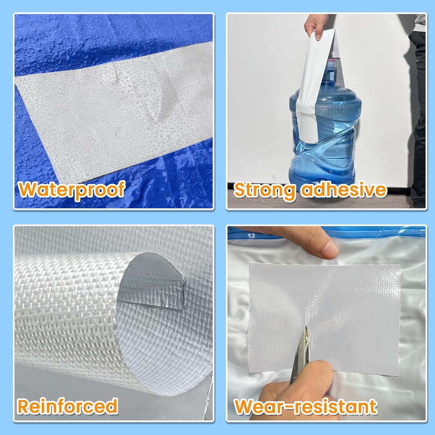 Cinta de Reparación Impermeable Tikfoam 7,62m x 7,62cm Blanca