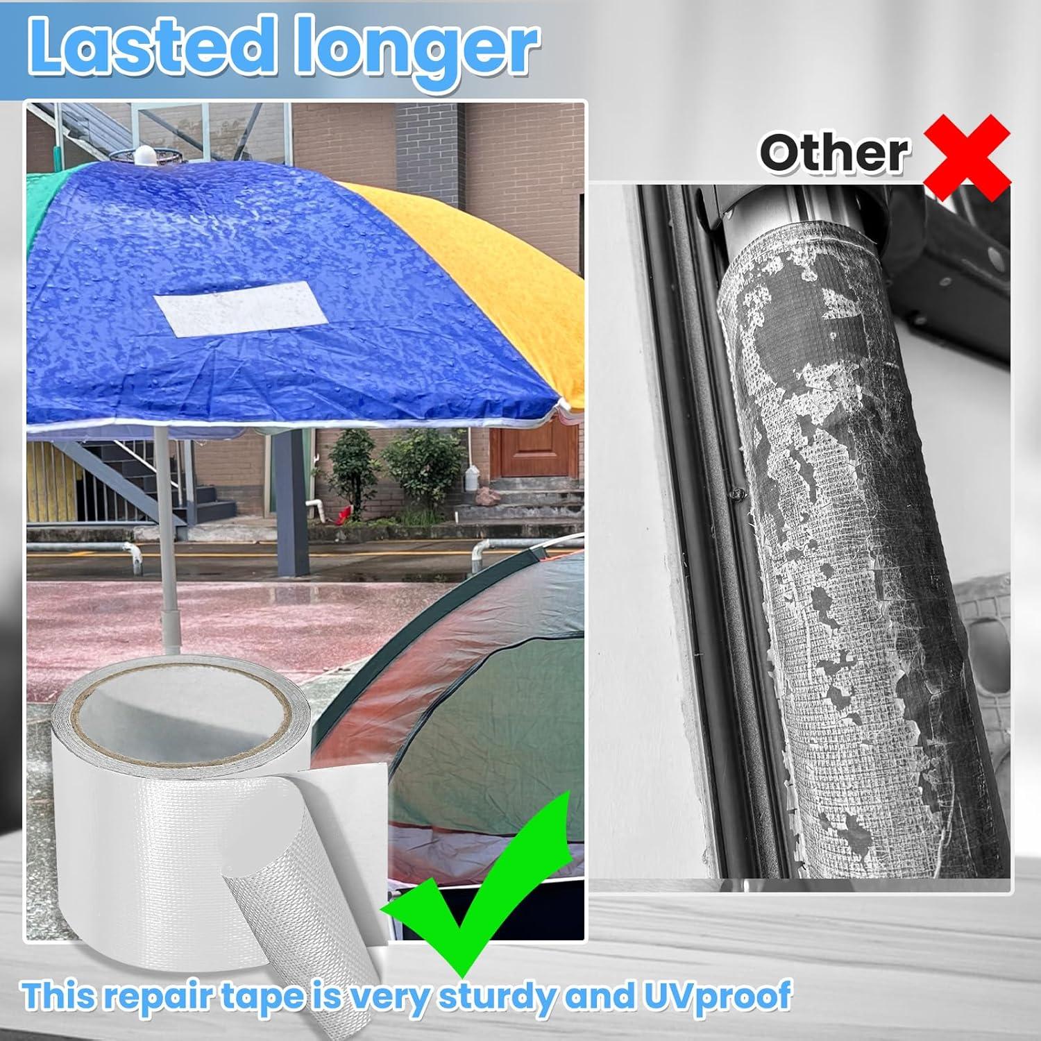 Cinta de Reparación Impermeable Tikfoam 7,62m x 7,62cm Blanca