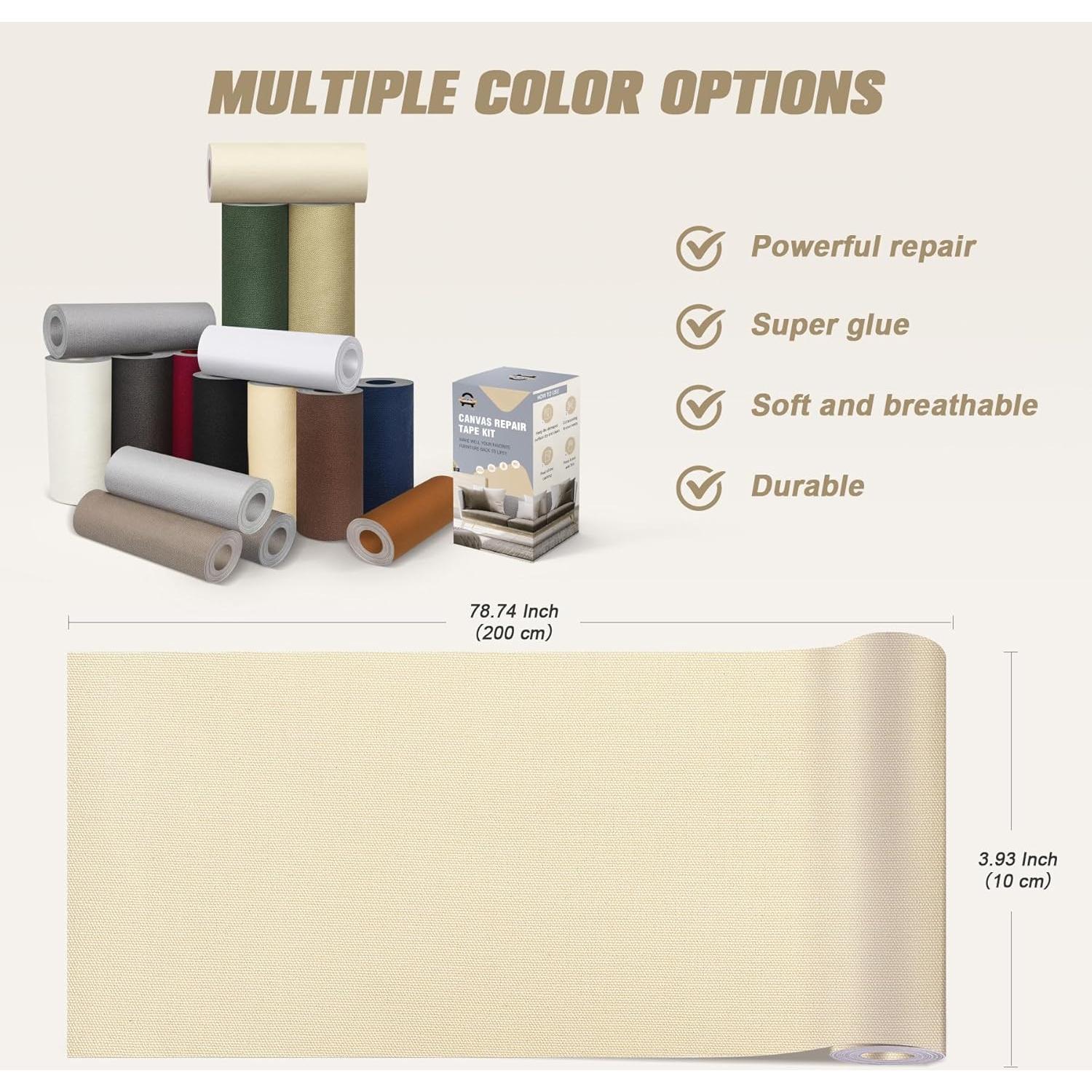 Parches de Reparación de Lona OAZ 10,16 x 200,66 cm Negro