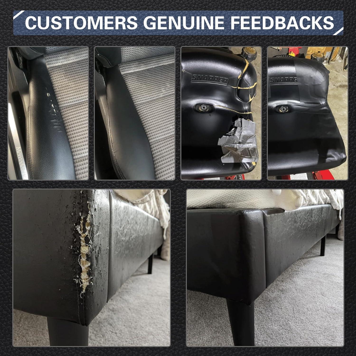 Kit de Reparación de Cuero OAZ 10,16 cm x 160 cm Negro