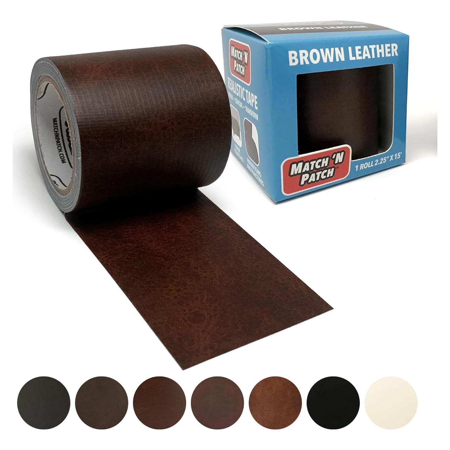 Cinta de Reparación de Cuero Match 'N Patch 5,72 cm x 4,57 m Marrón