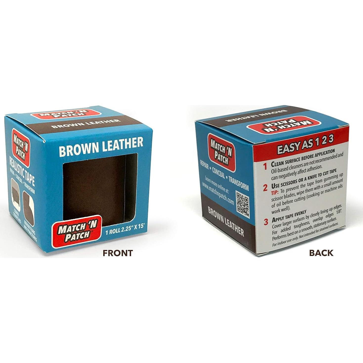 Cinta de Reparación de Cuero Match 'N Patch 5,72 cm x 4,57 m Marrón