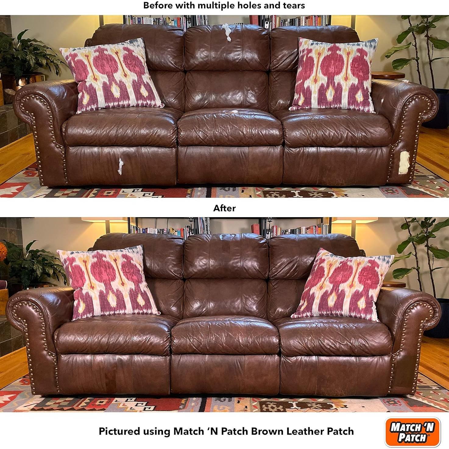 Cinta de Reparación de Cuero Match 'N Patch 5,72 cm x 4,57 m Marrón