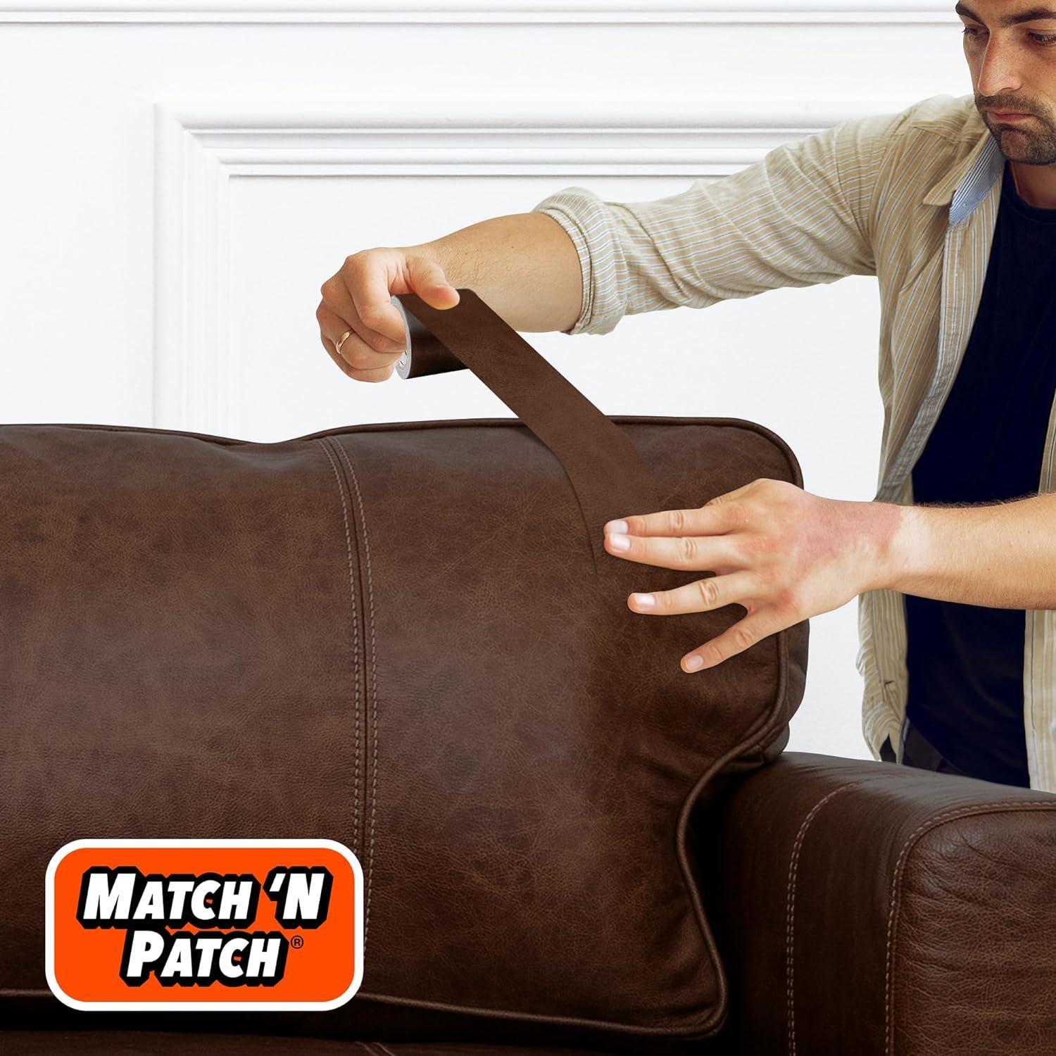 Cinta de Reparación de Cuero Match 'N Patch 5,72 cm x 4,57 m Marrón