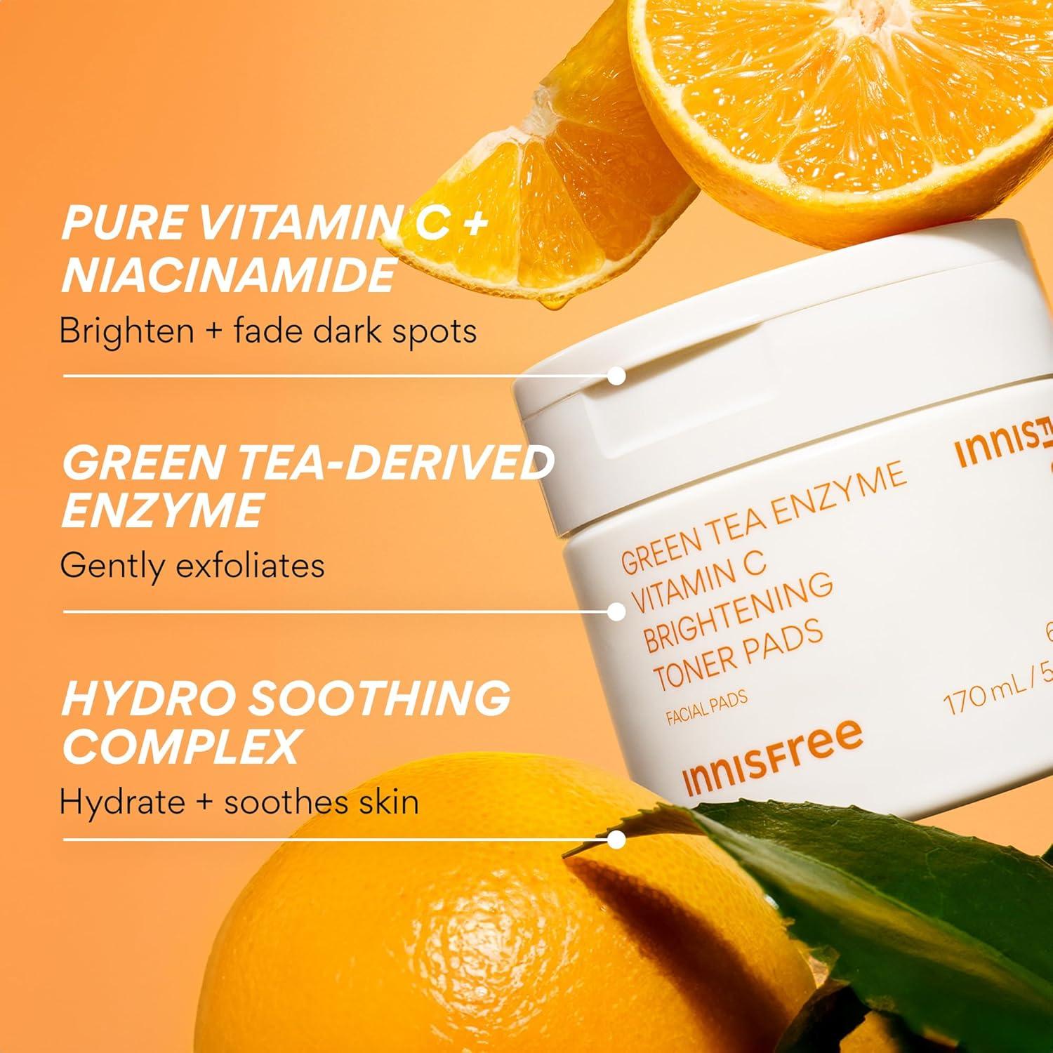 Discos Tónicos Iluminadores Innisfree Vitamina C 295g