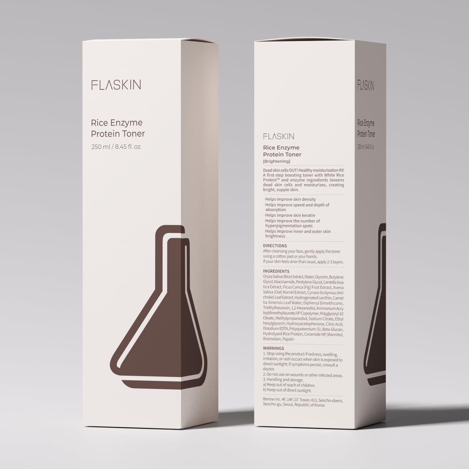 Tónico Lechoso Flaskin 250ml Hidratante Piel Seca