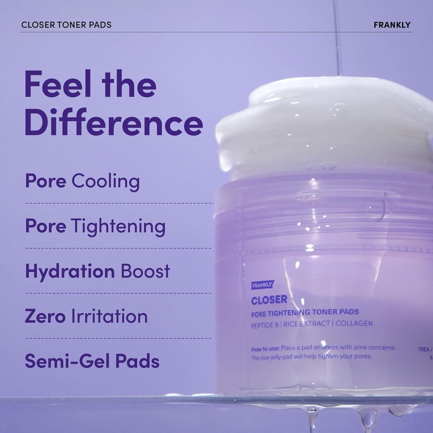 Almohadillas Tonificantes Frankly con Extracto de Arroz 9 Péptidos