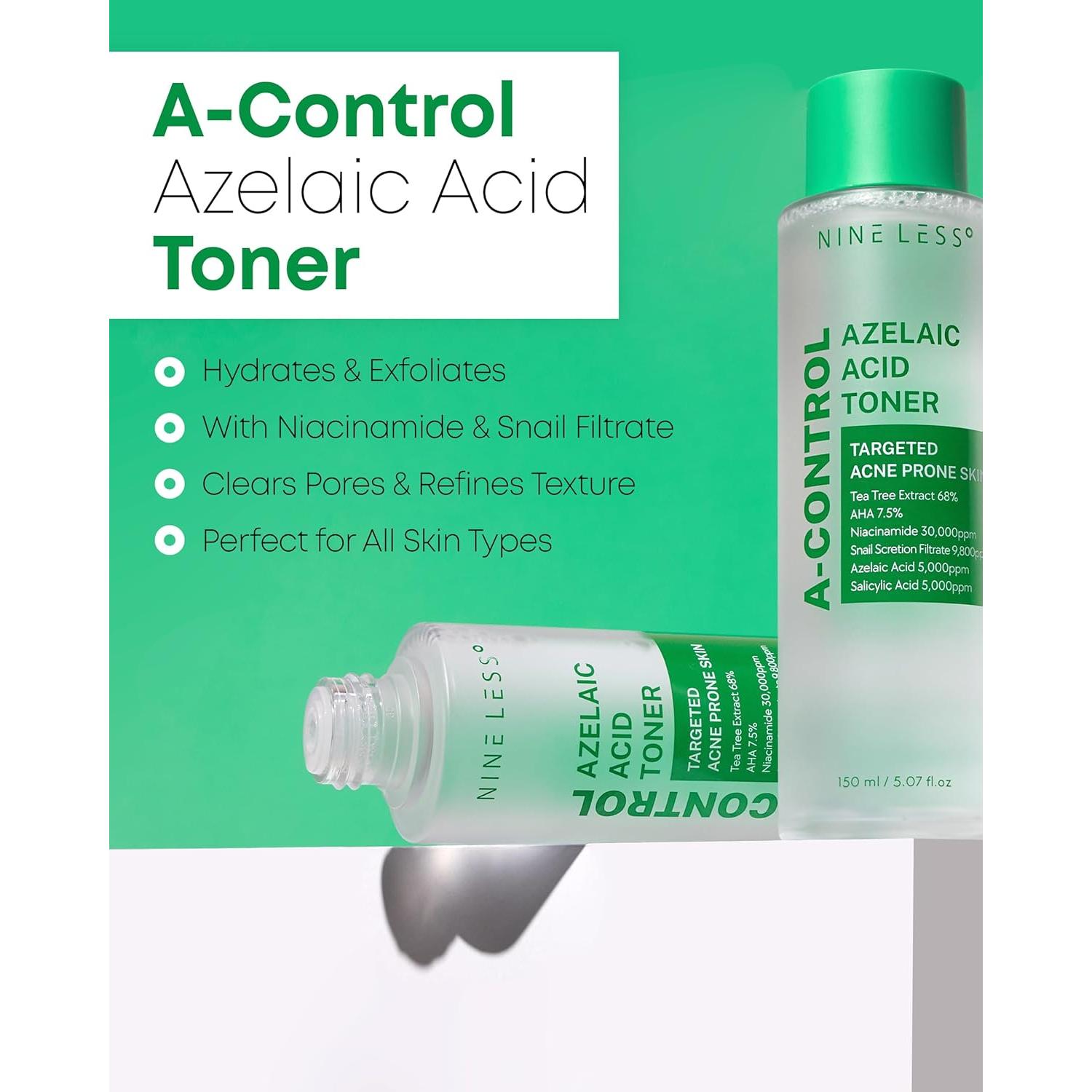 Tónico Exfoliante Ácido Azelaico RTSCOSMETIC 150ml