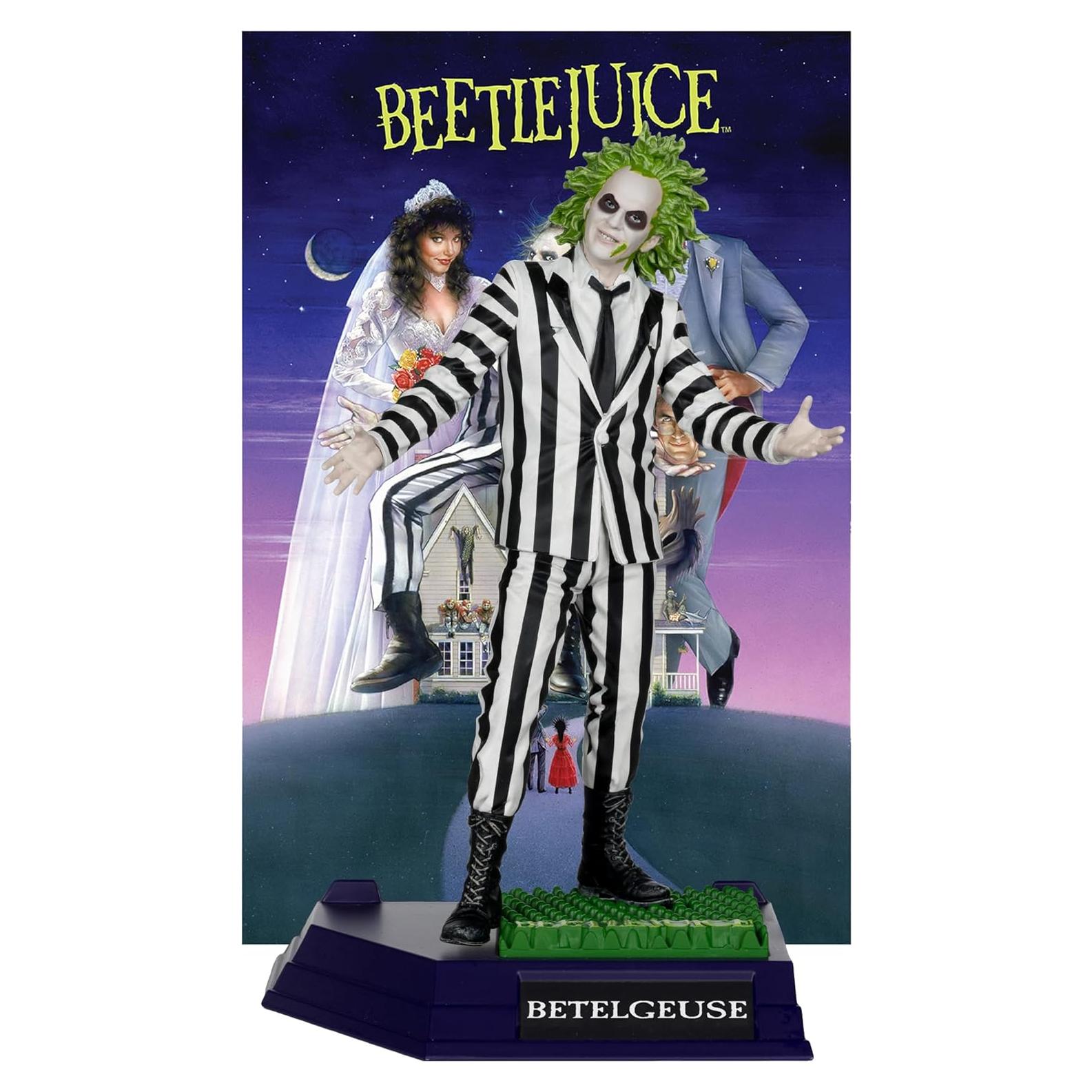 Figura Beetlejuice McFarlane Toys 15,24 cm con accesorios
