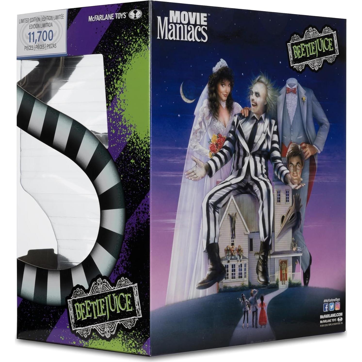 Figura Beetlejuice McFarlane Toys 15,24 cm con accesorios