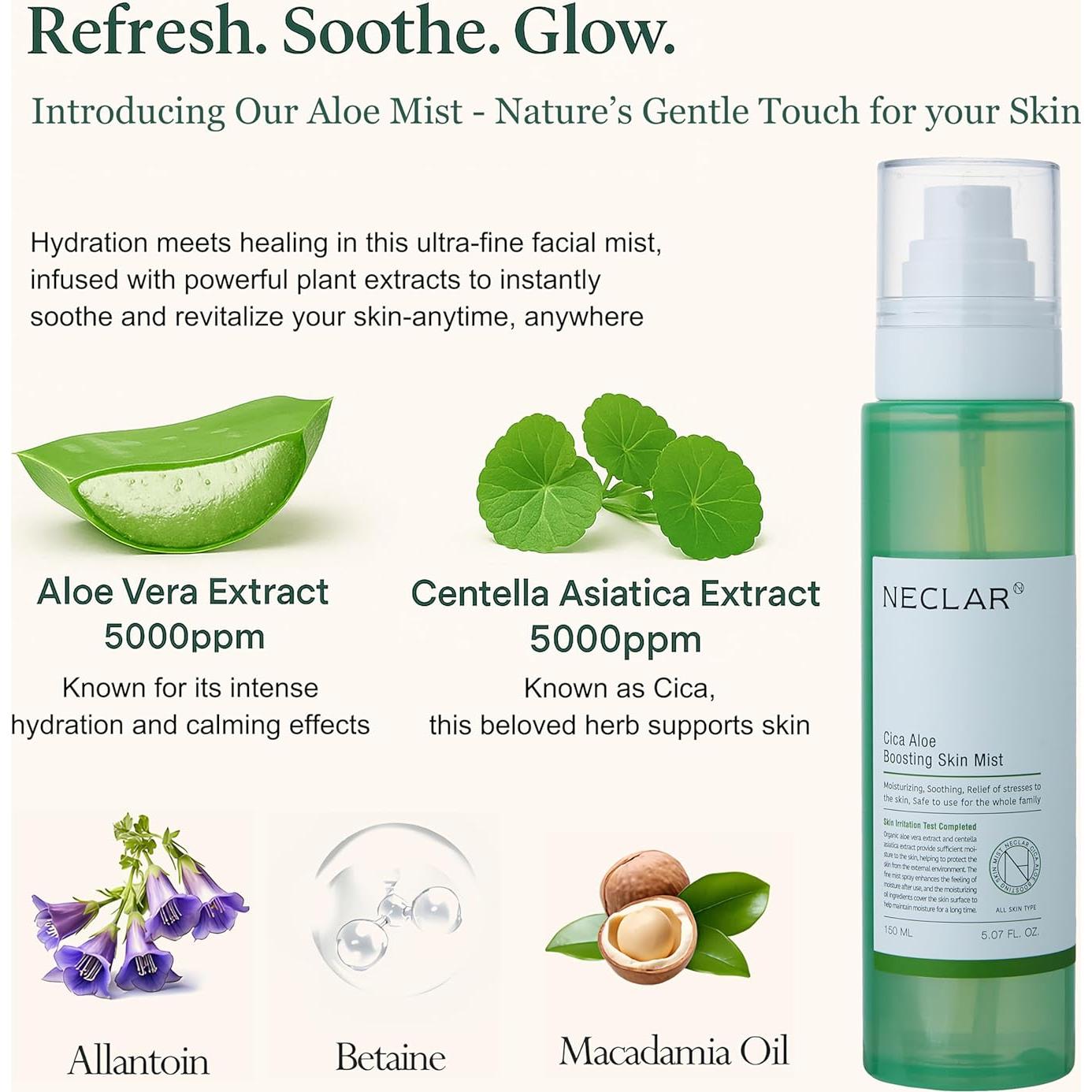 Tónico Hidratante Neclar Aloe Vera y Centella 230g