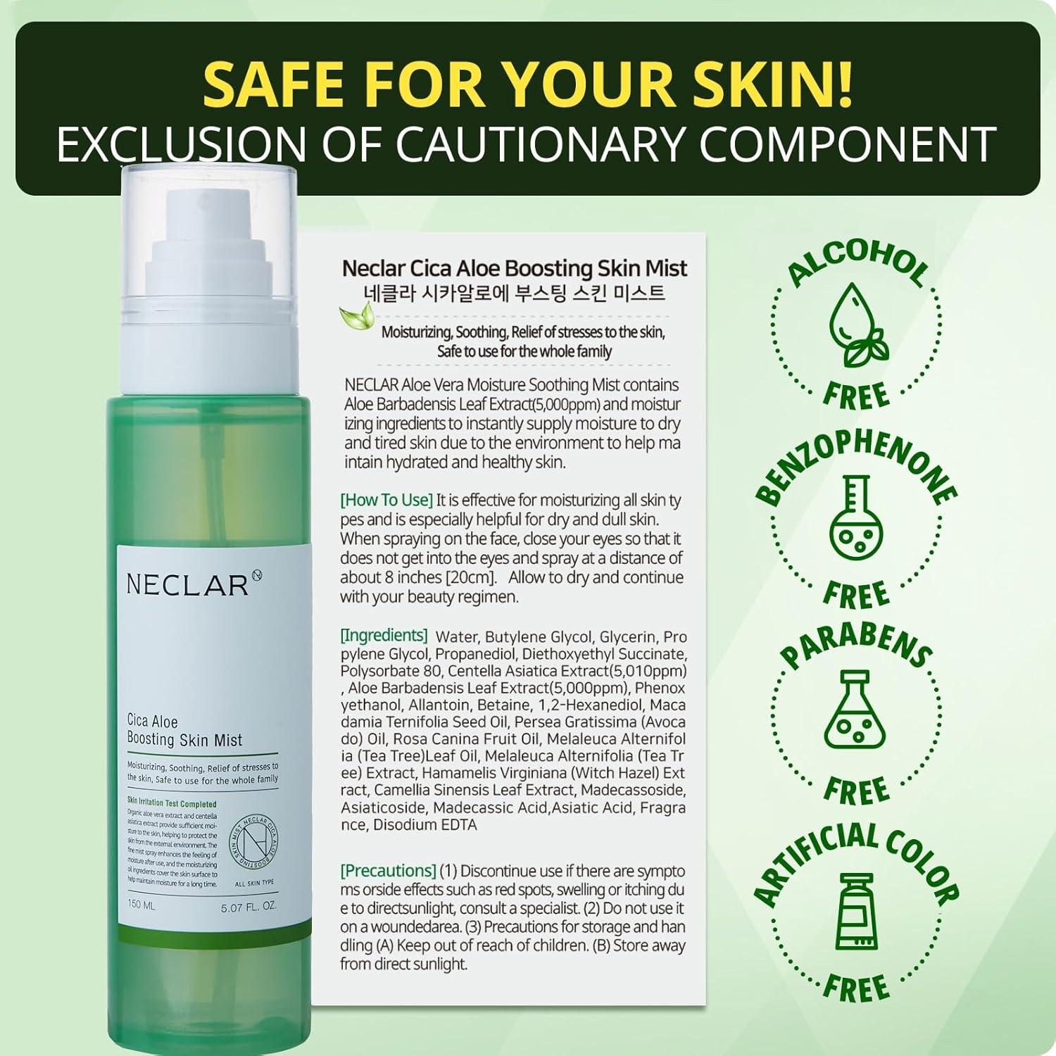 Tónico Hidratante Neclar Aloe Vera y Centella 230g