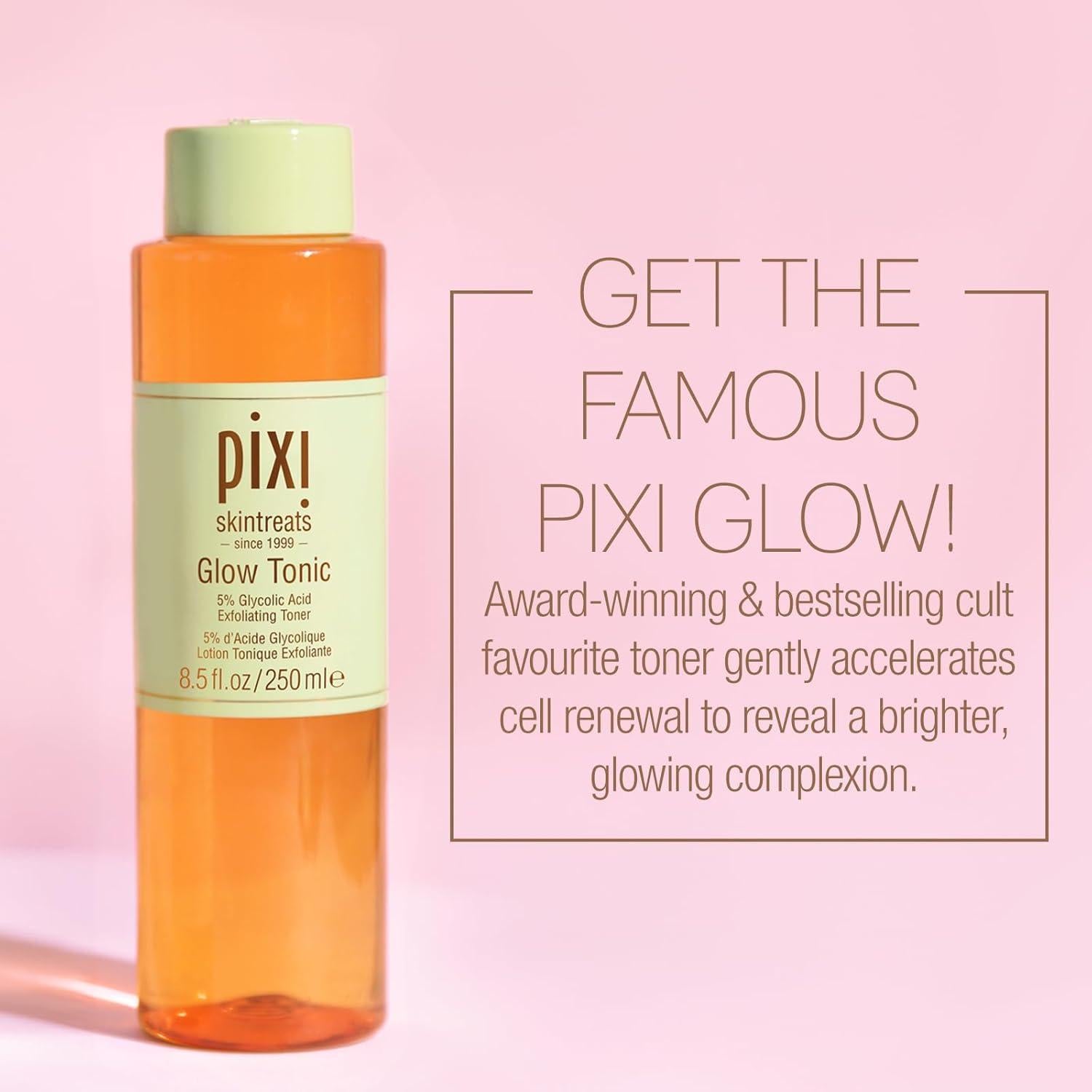 Tónico Facial Pixi Glow 250 ml Ácido Glicólico Exfoliante