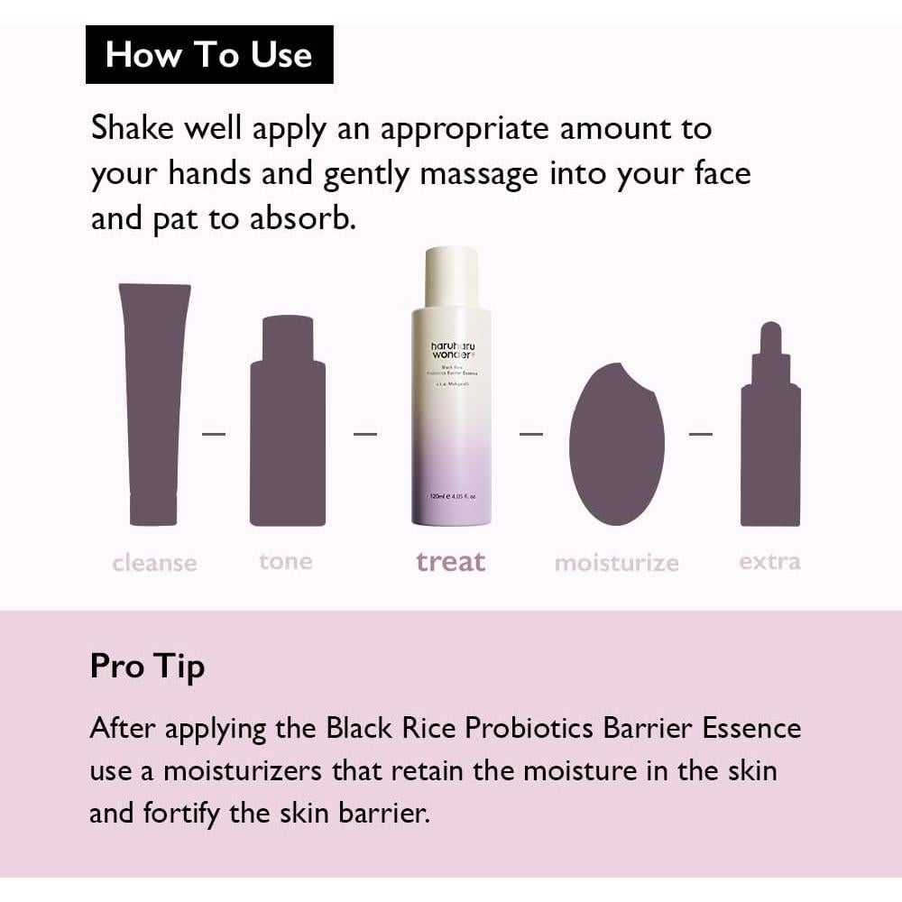 Esencia Barrera Probioticos Arroz Negro Haruharu 120 ml