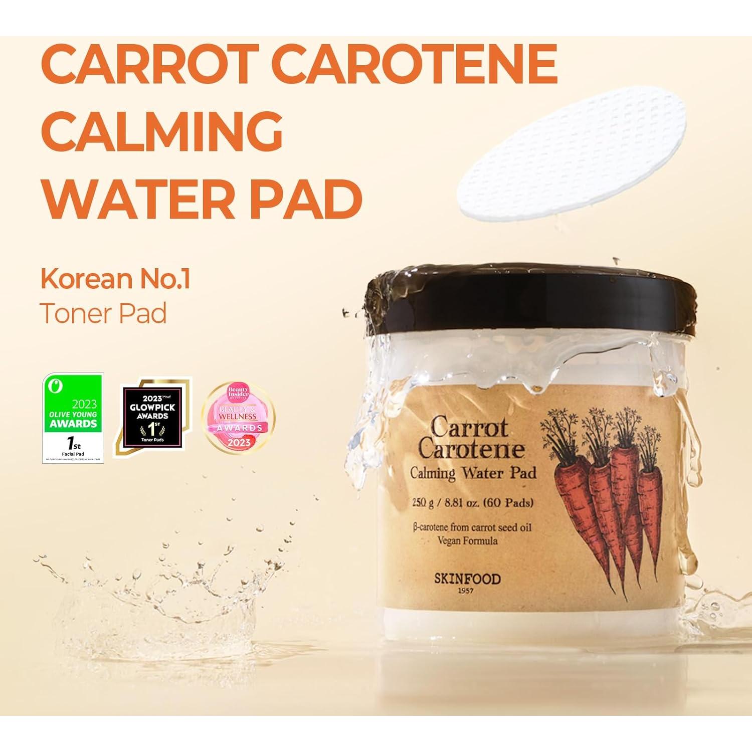 Almohadillas Calmantes Skinfood Zanahoria 250g - 60 Hojas