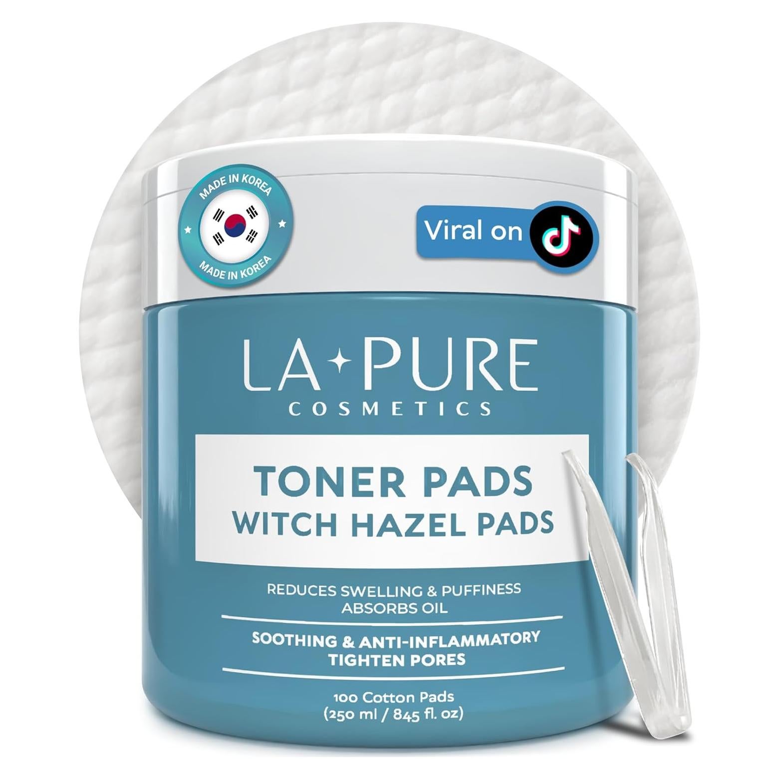 Discos Tónicos Coreanos La Pure 100 Ct - Hidratantes y Exfoliantes