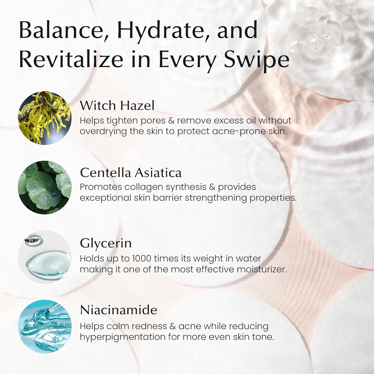 Discos Tónicos Coreanos La Pure 100 Ct - Hidratantes y Exfoliantes