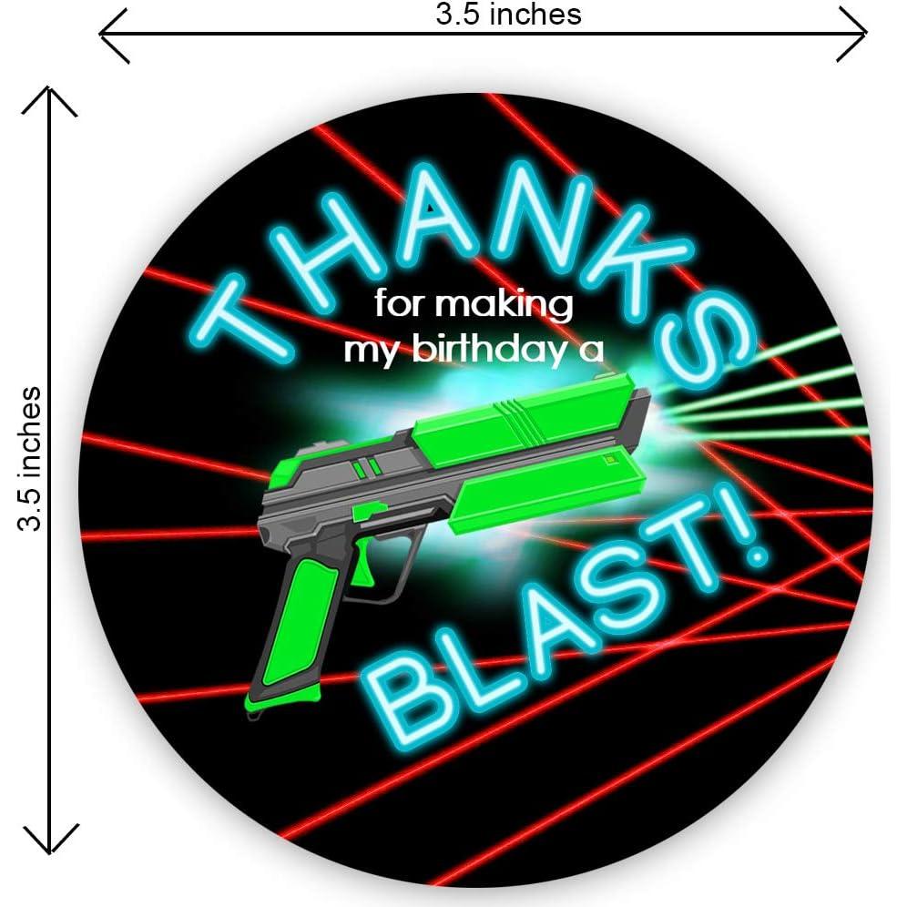 Pegatinas de Fiesta Laser Tag POP parties - 40 Etiquetas